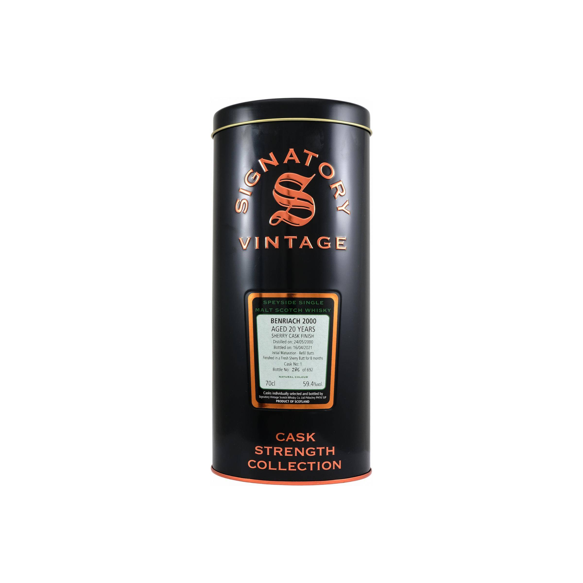 BenRiach Cask Strength Collection 2000 20 Years Single Malt Whisky 2