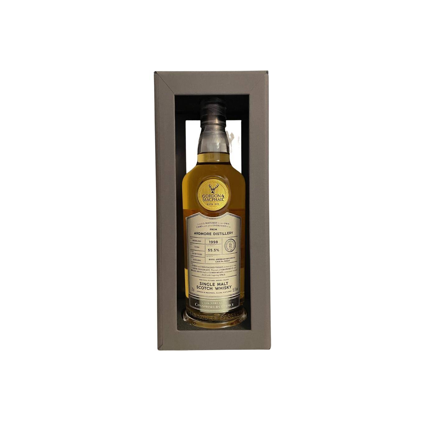 Ardmore Connoisseurs Choice - Cask Strength 1998 22 Years Single Malt Whisky 2