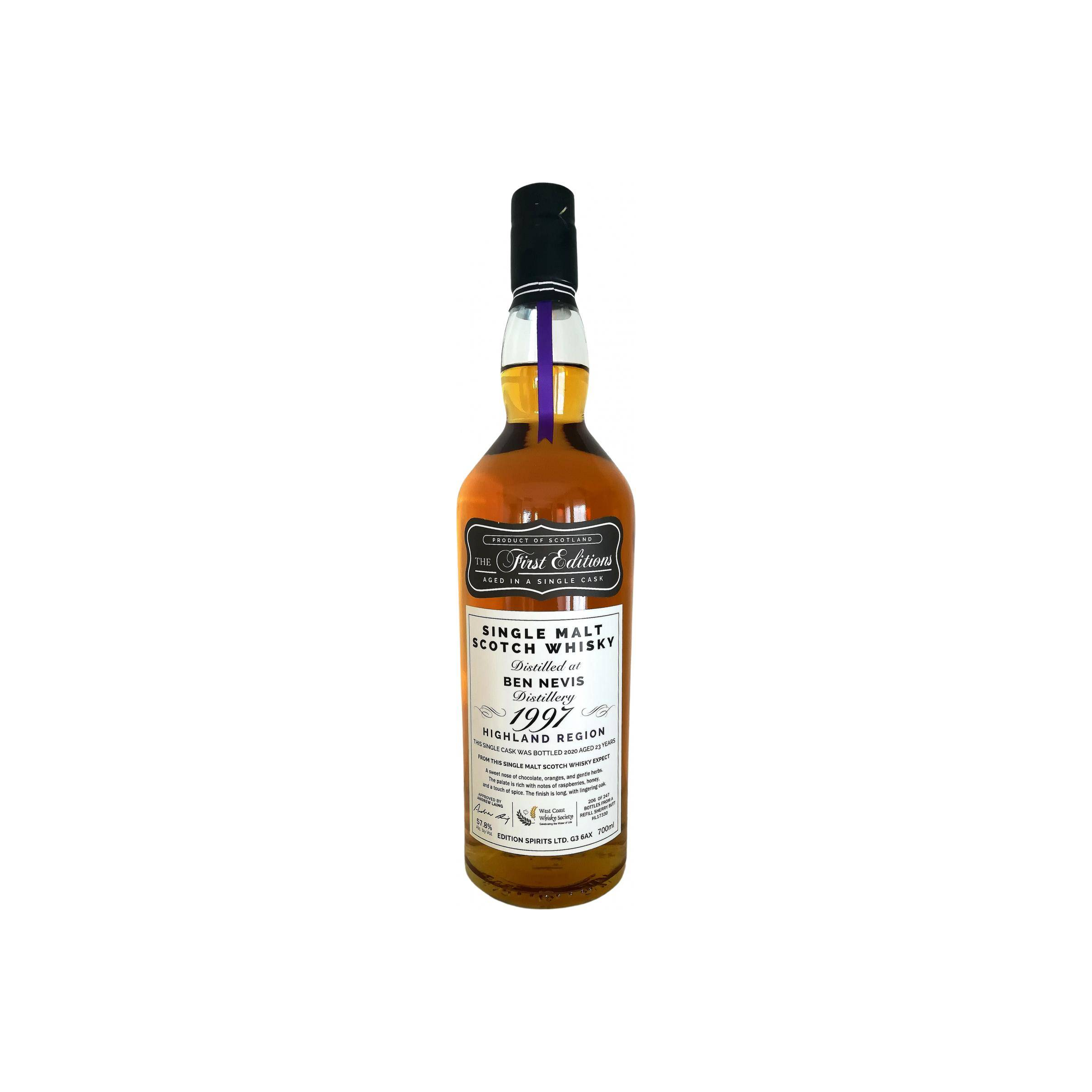 Ben Nevis The First Editions 1997 23 Years Single Malt Whisky