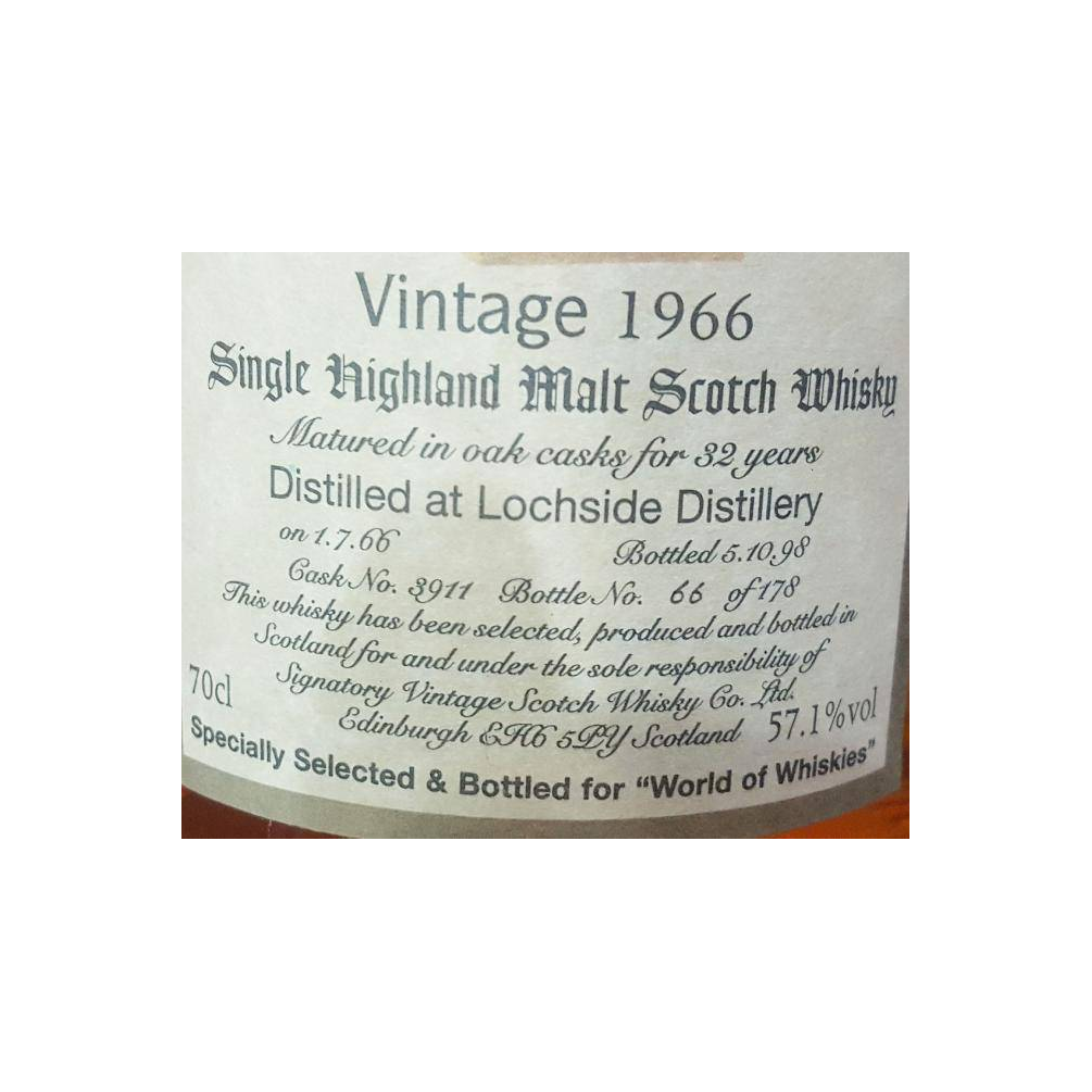 Lochside 1966 32 Years Single Malt Whisky 2