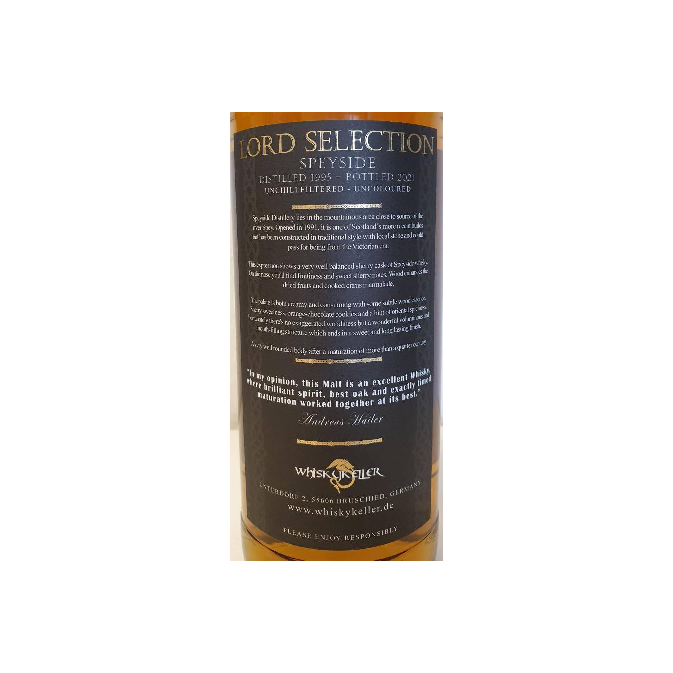 Spey 1995 26 Years Single Malt Whisky 2