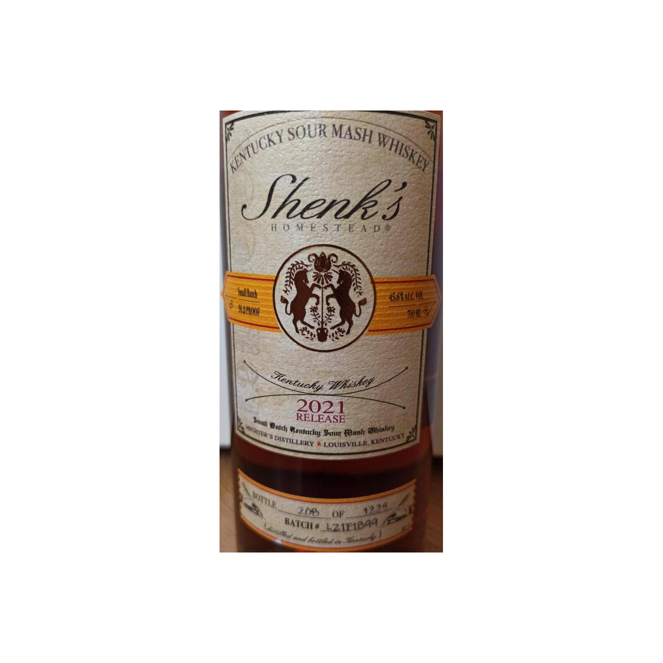 Shenk's Homestead Kentucky Sour Mash Whiskey 2