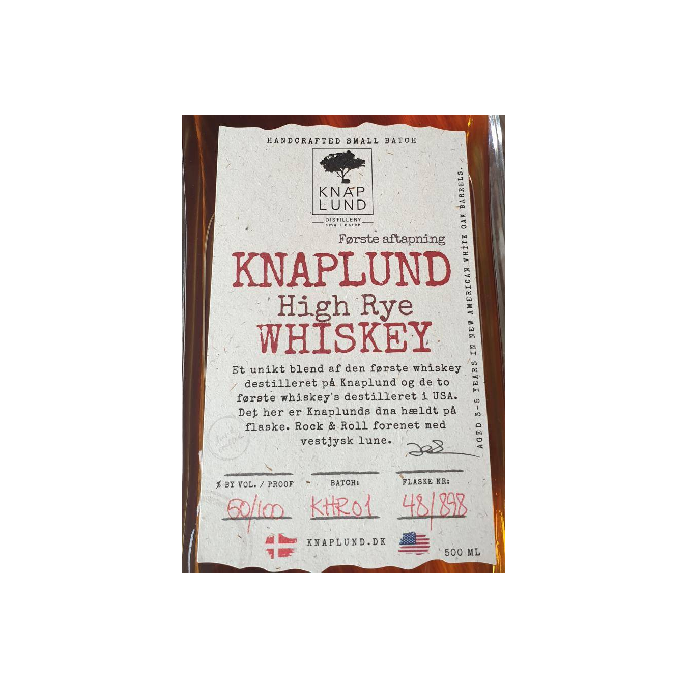 Knaplund High Rye Whiskey