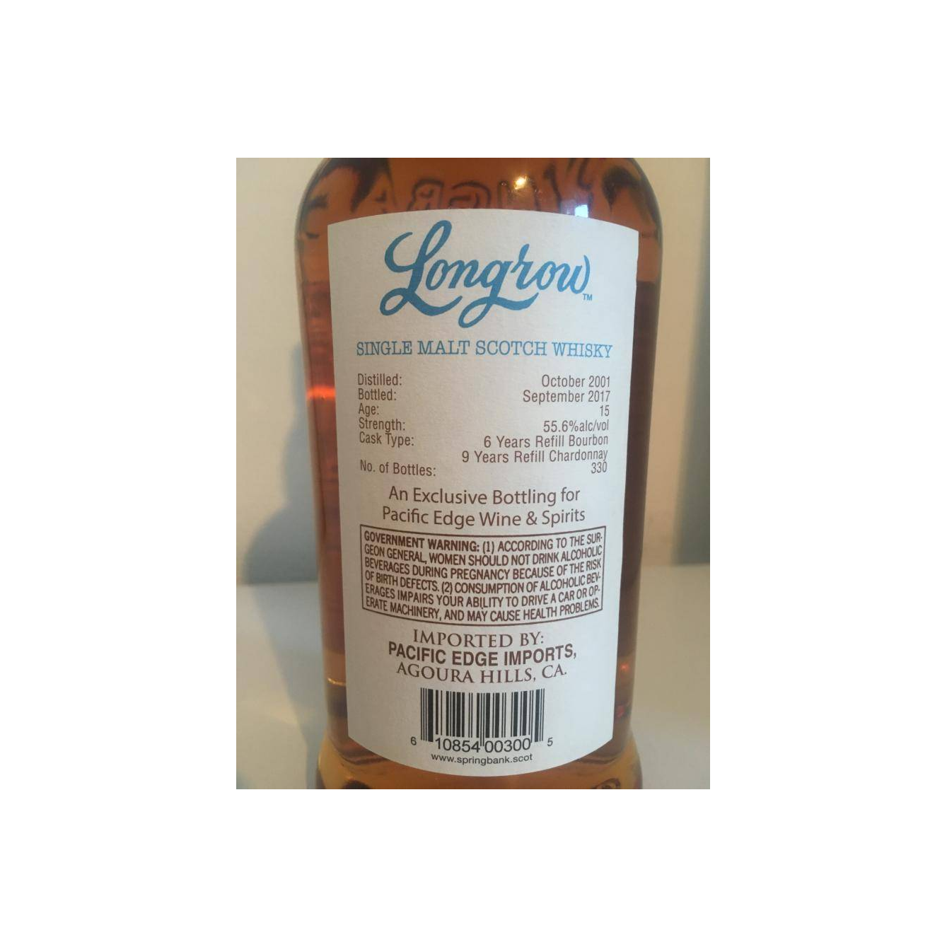 Longrow Single Cask 2001 15 Years Single Malt Whisky 2