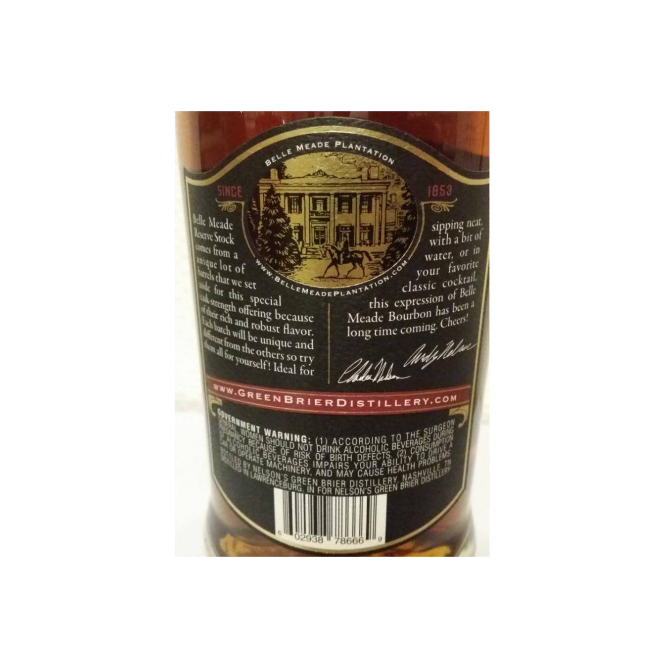 Belle Meade Bourbon Cask Strength Reserve 2