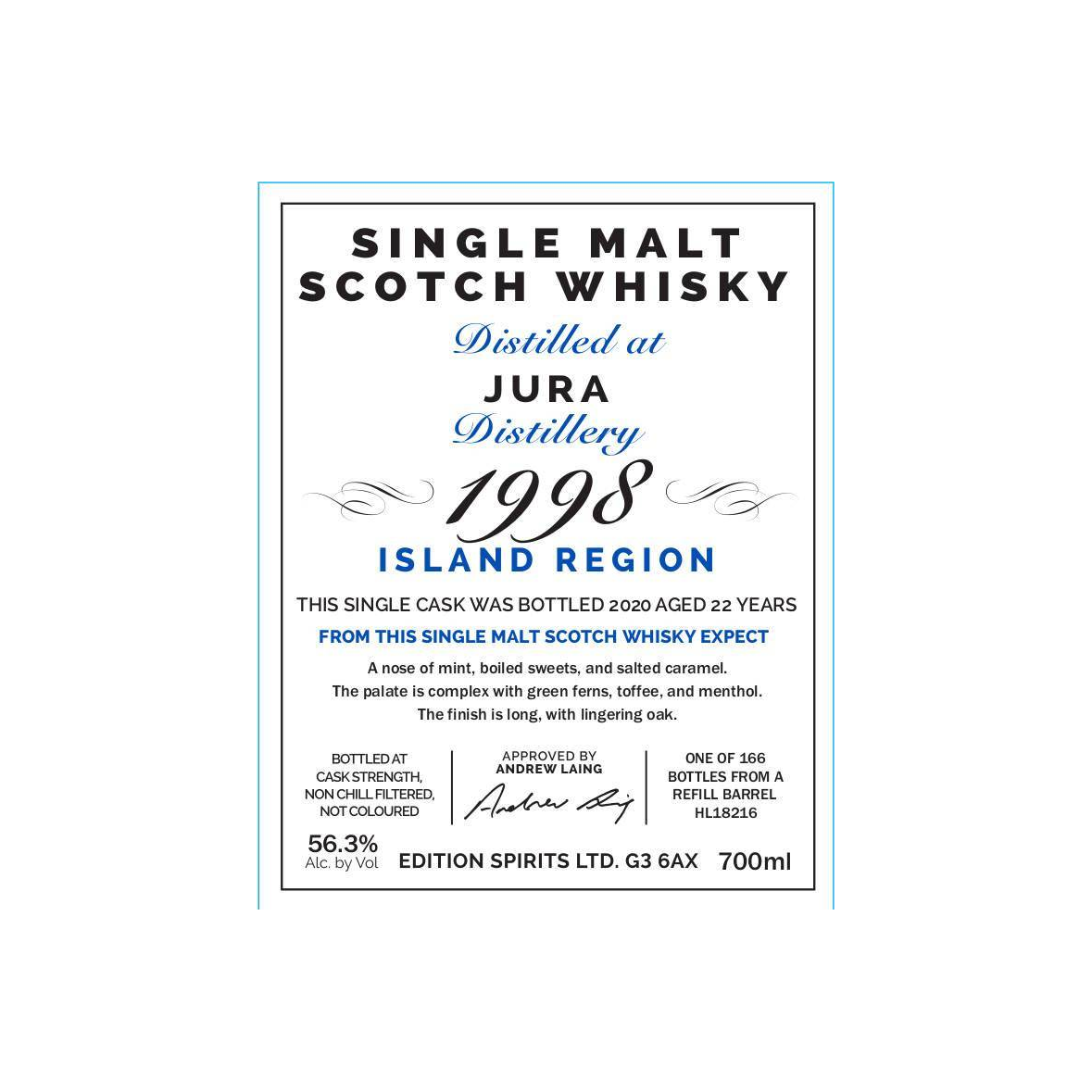 Jura The First Editions 1998 22 Years Single Malt Whisky 3