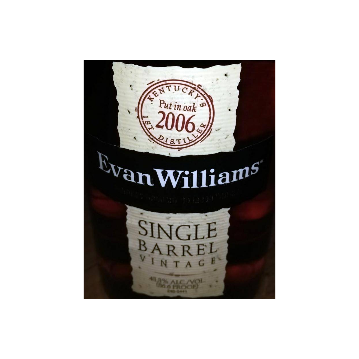 Evan Williams Single Cask 2006 9 Years Bourbon Whisky