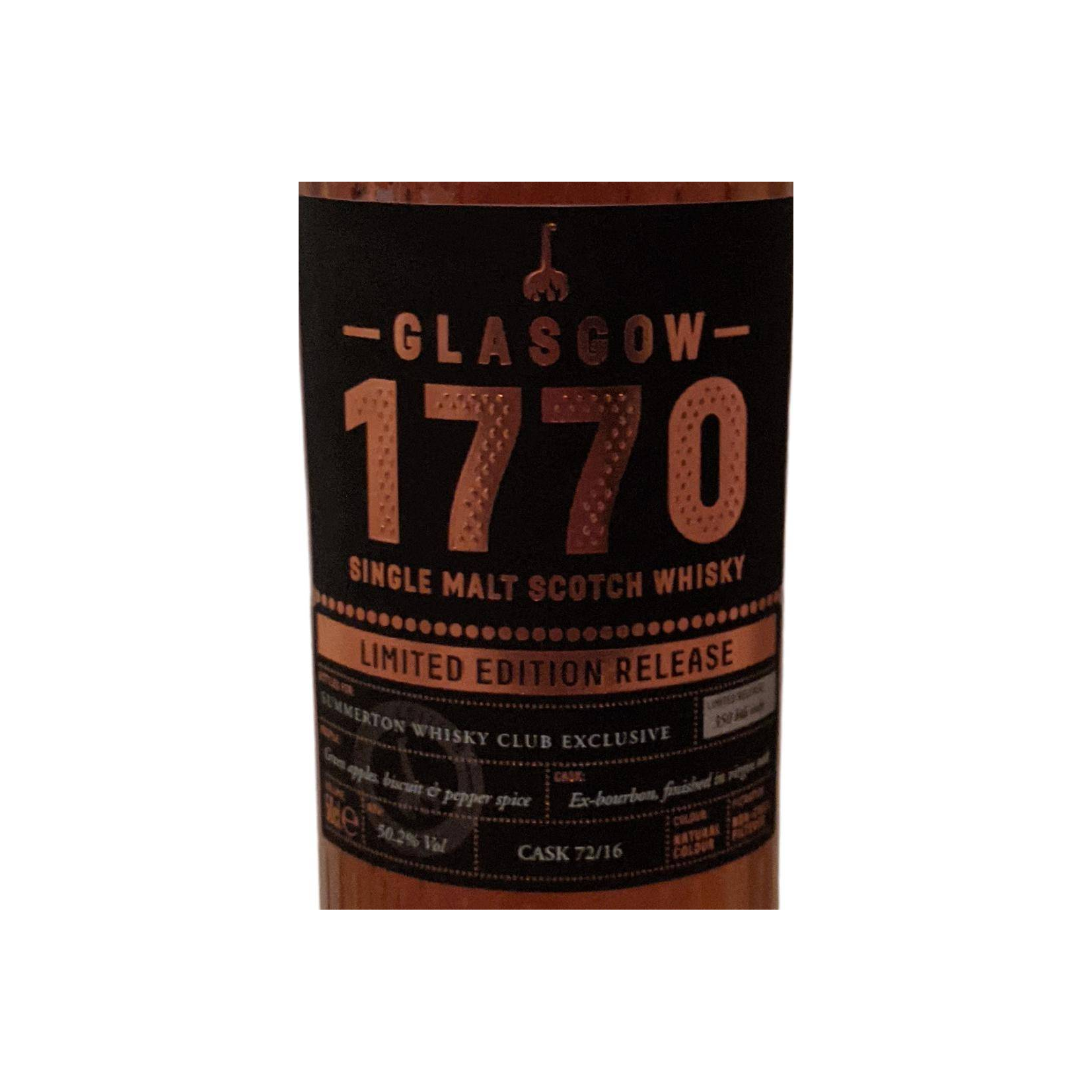 1770 2016 - Glasgow Single Malt 2