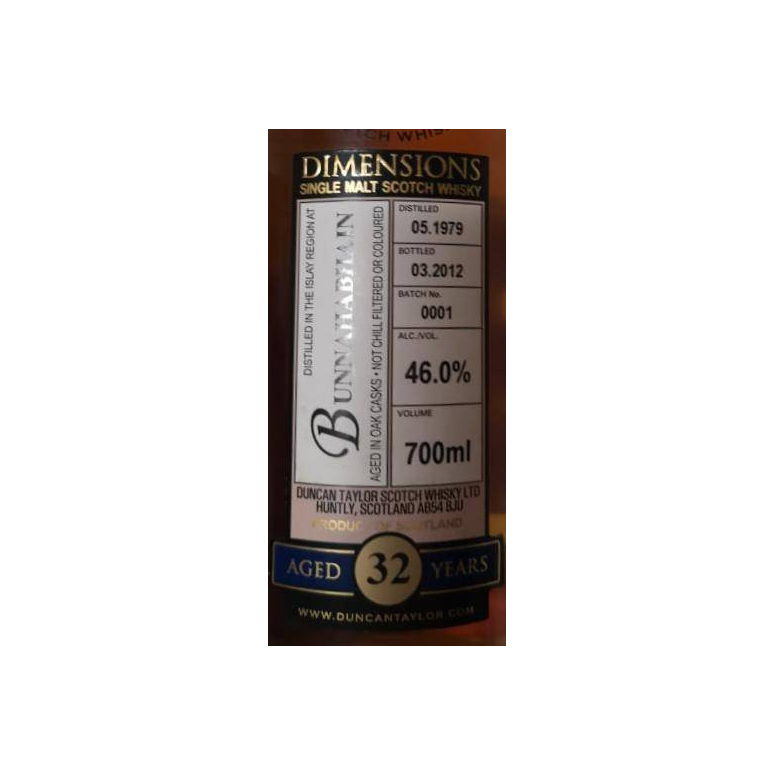 Bunnahabhain 1979 32 Years Single Malt Whisky