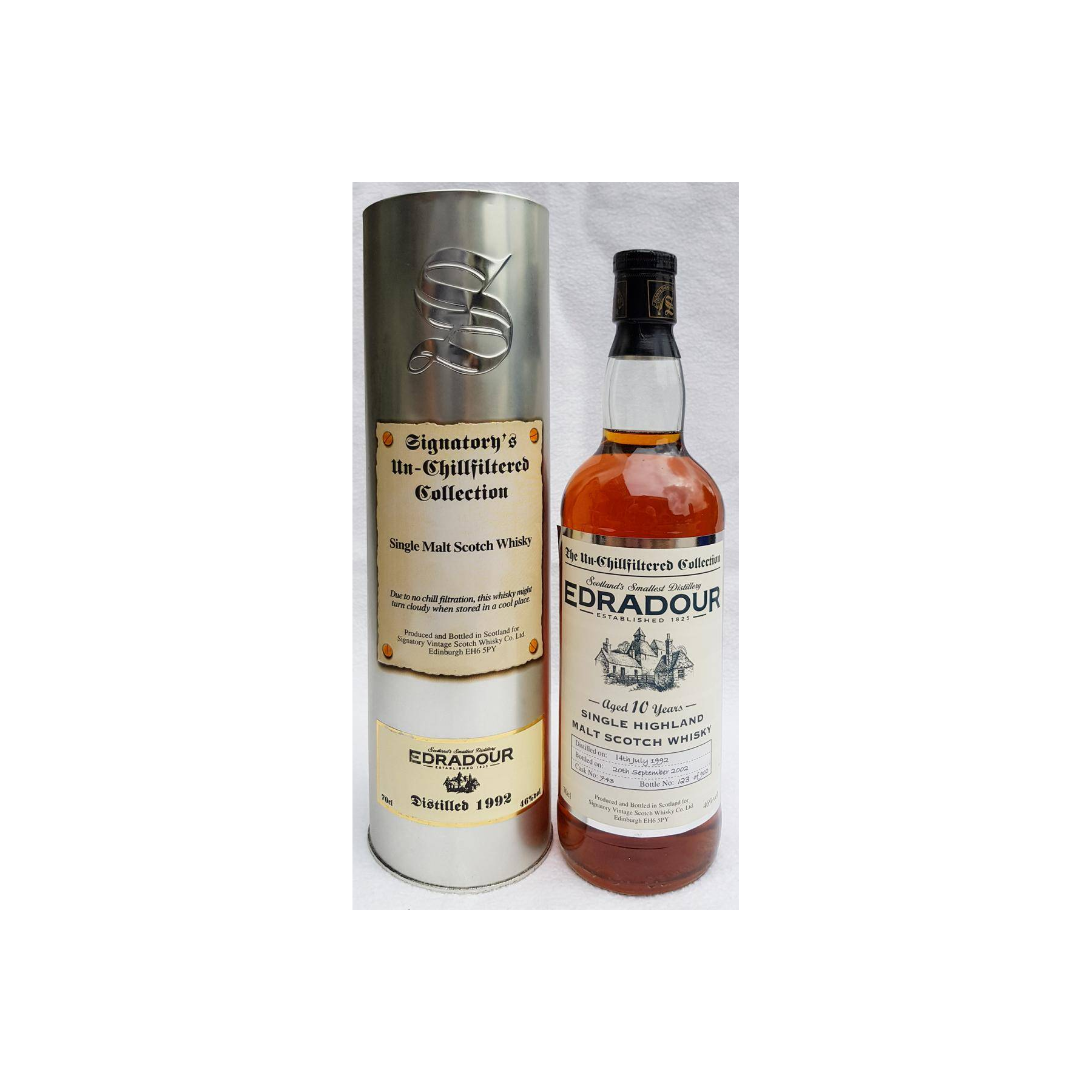 Edradour The Un-Chillfiltered Collection 1992 10 Years Single Malt Whisky 3