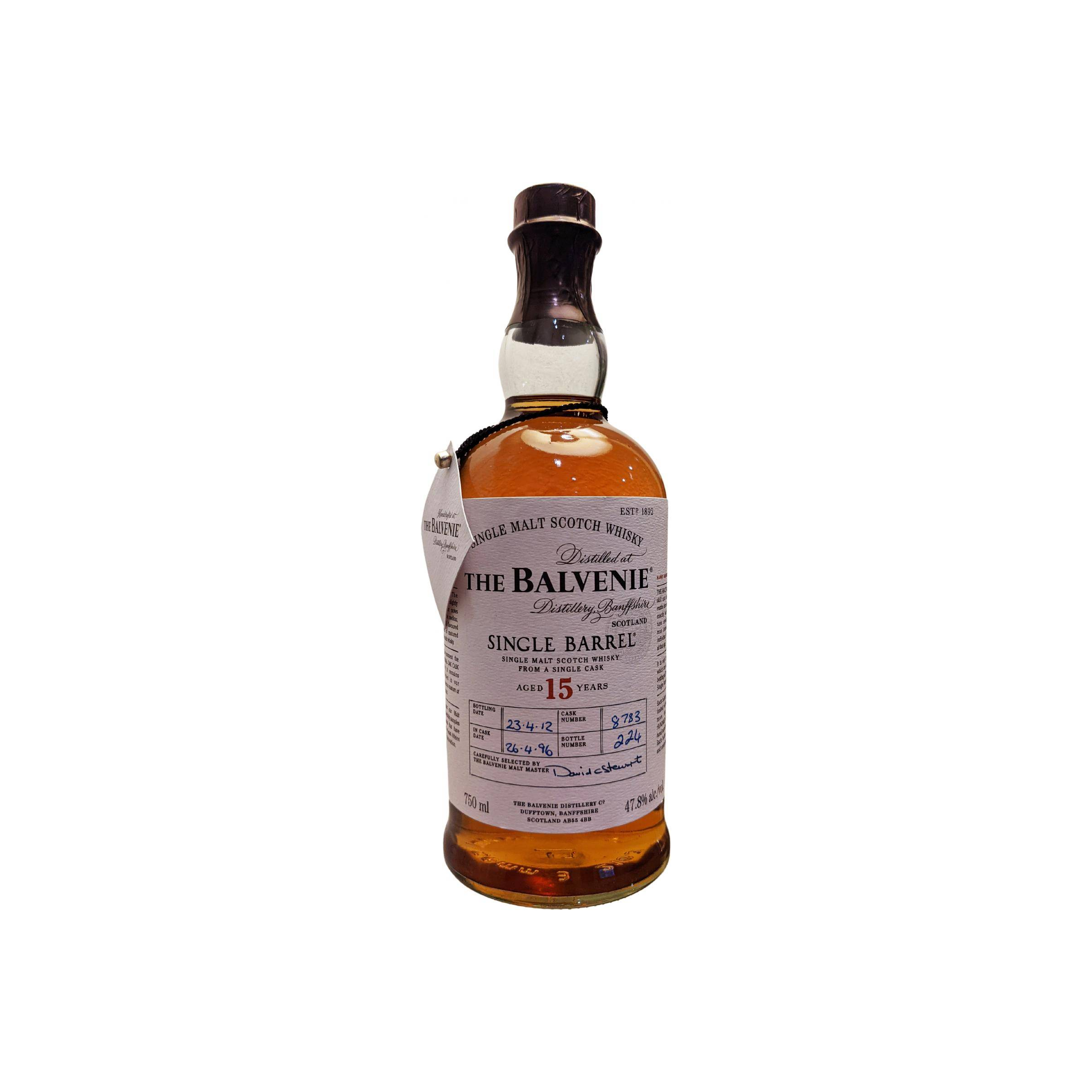 The Balvenie Single Cask 1996 15 Years Single Malt Whisky