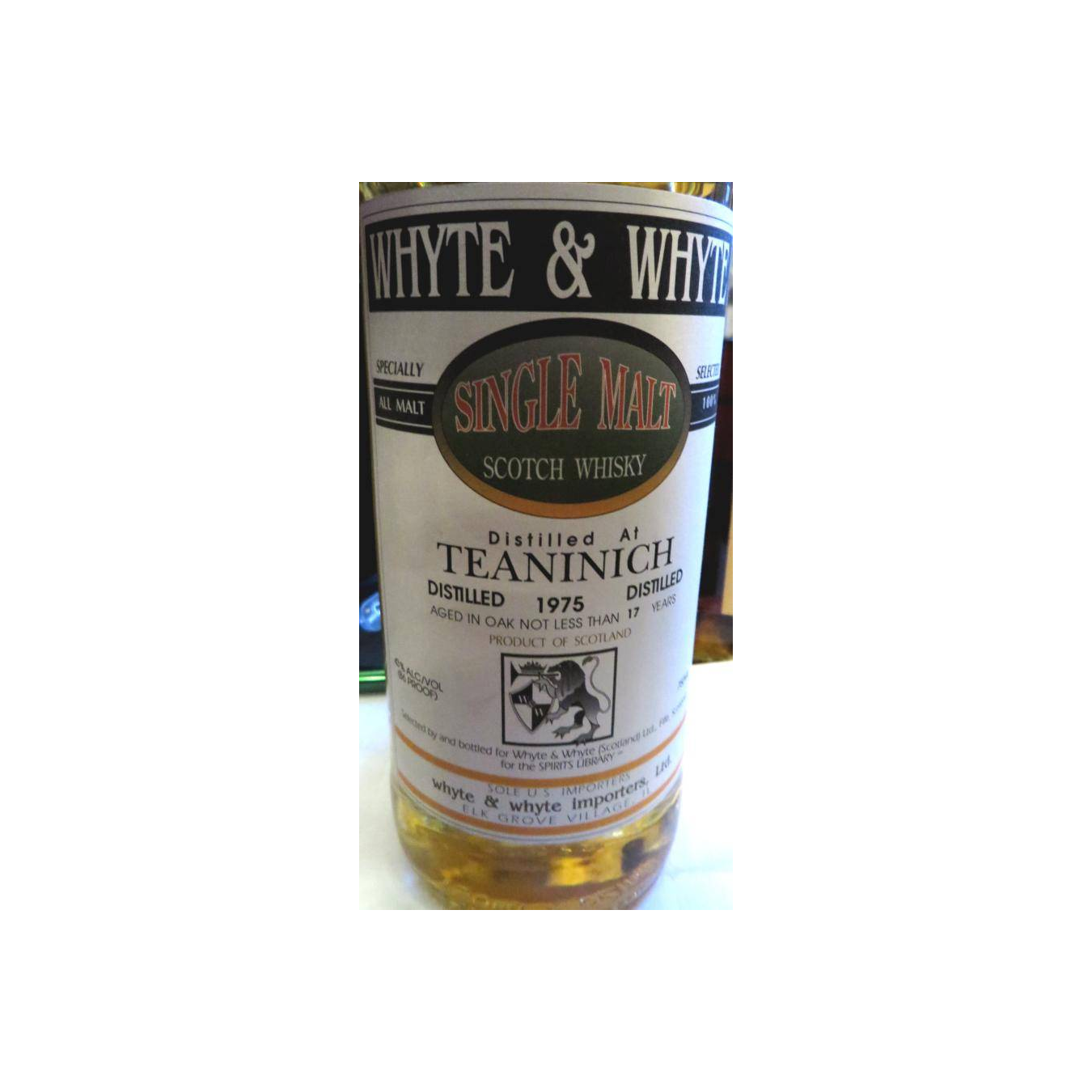 Teaninich 1975 17 Years Single Malt Whisky