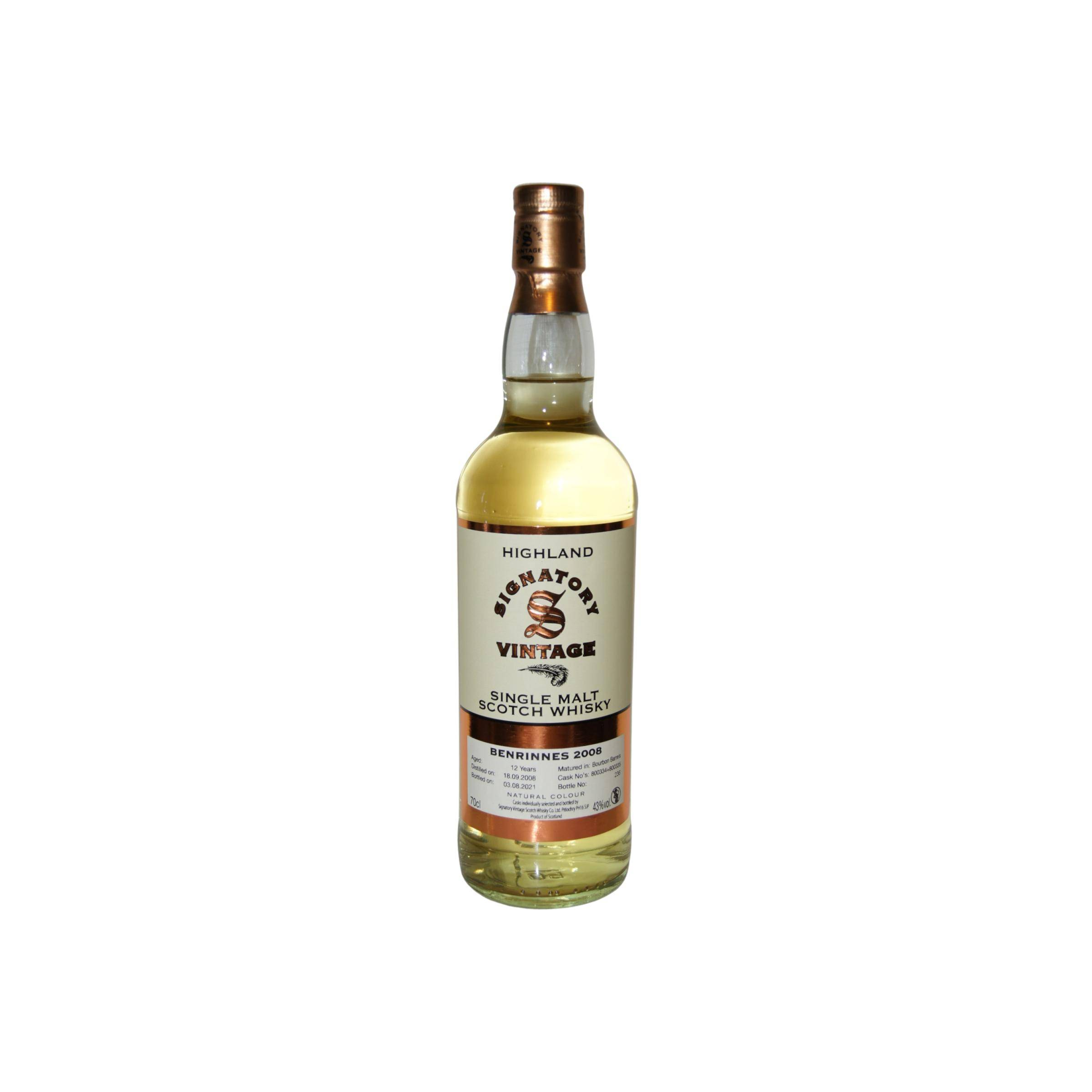 Benrinnes Vintage Collection 2008 12 Years Single Malt Whisky