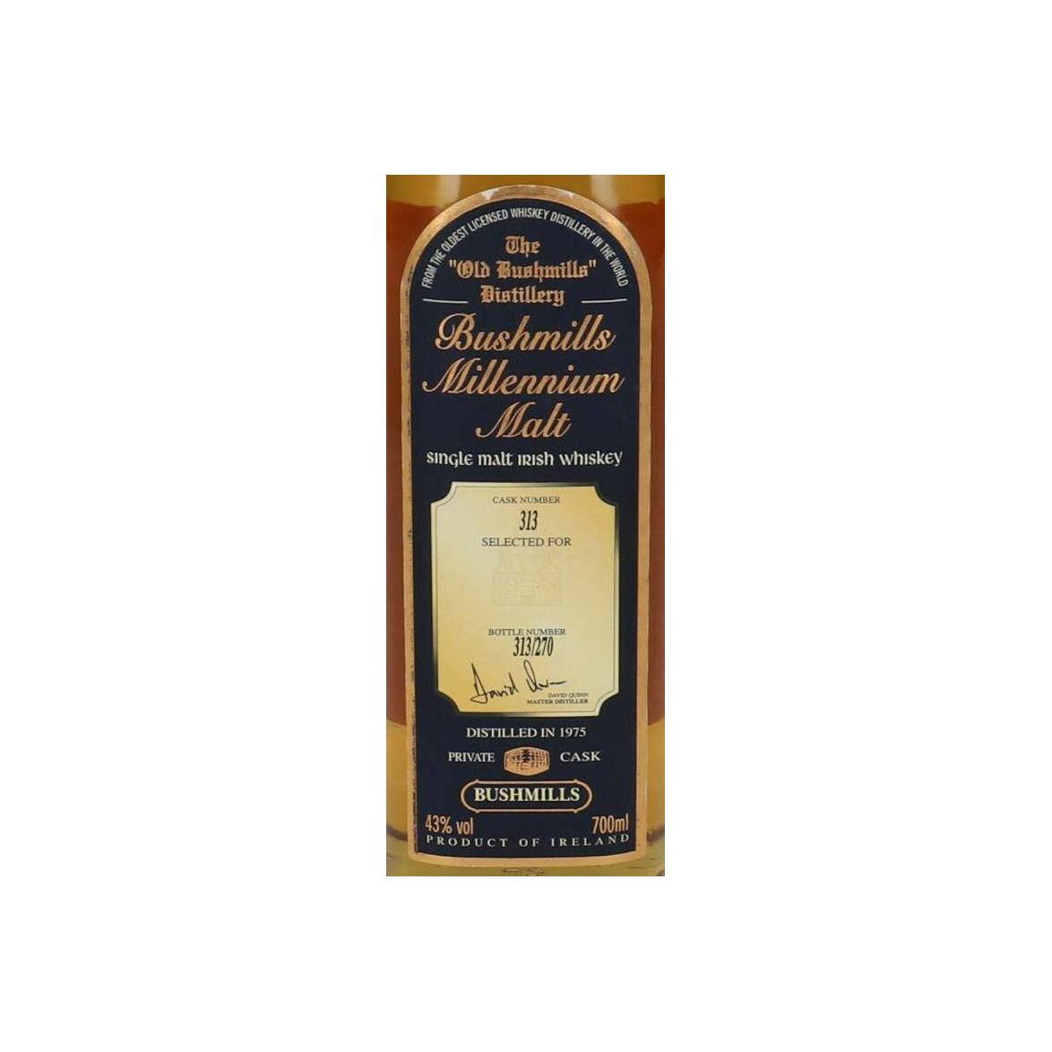 Bushmills 1975 25 Years Single Malt Whisky