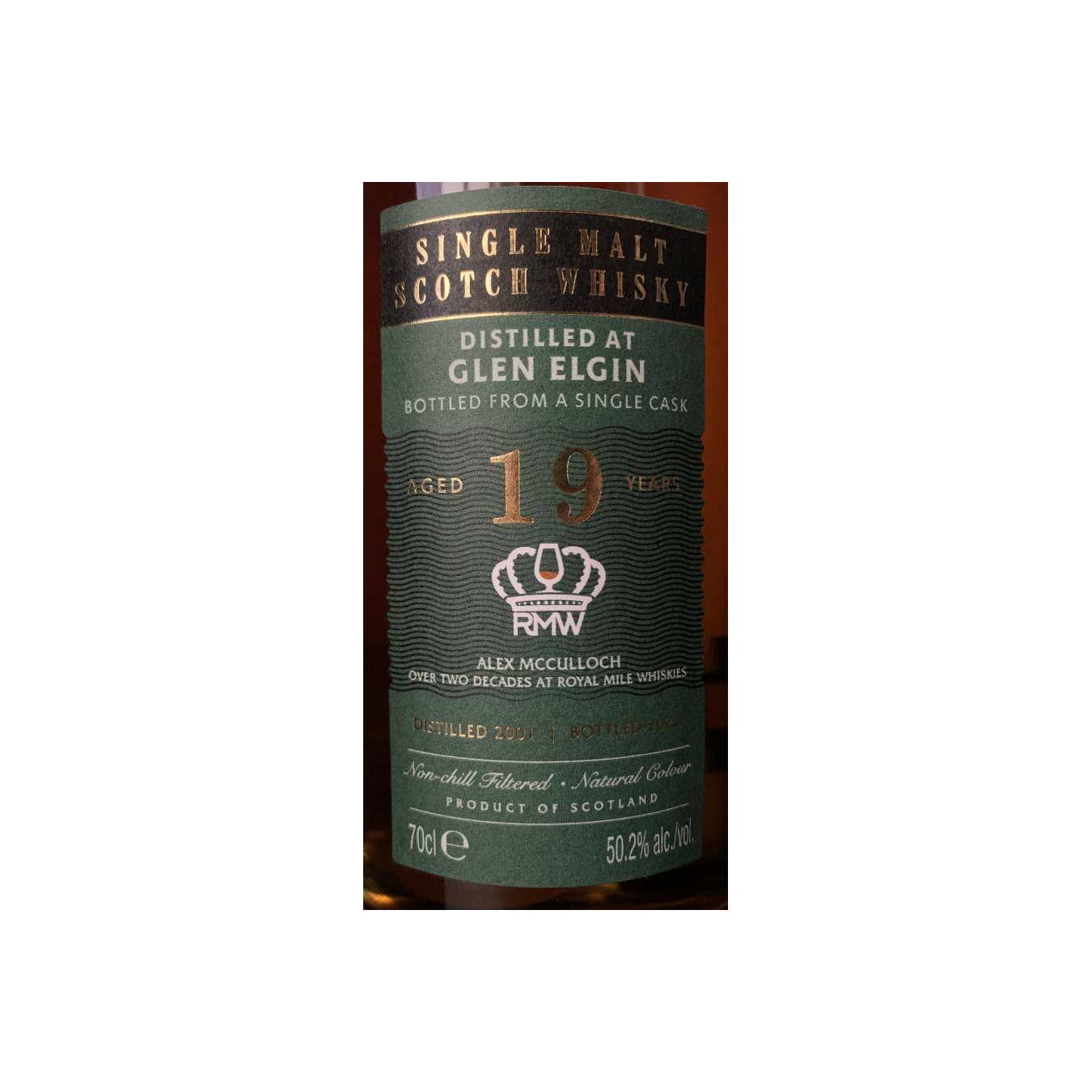 Glen Elgin 2001 19 Years Single Malt Whisky 3