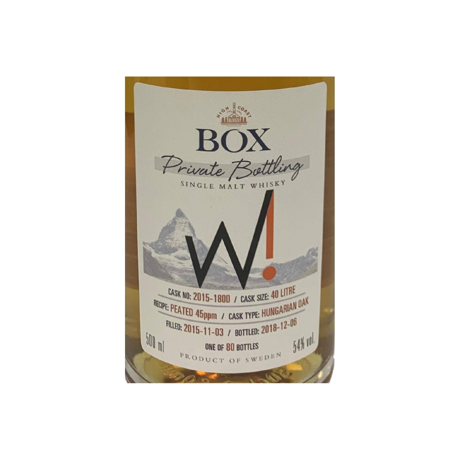 Compass Box Private Bottling 2015 3 Years Single Malt Whisky 2