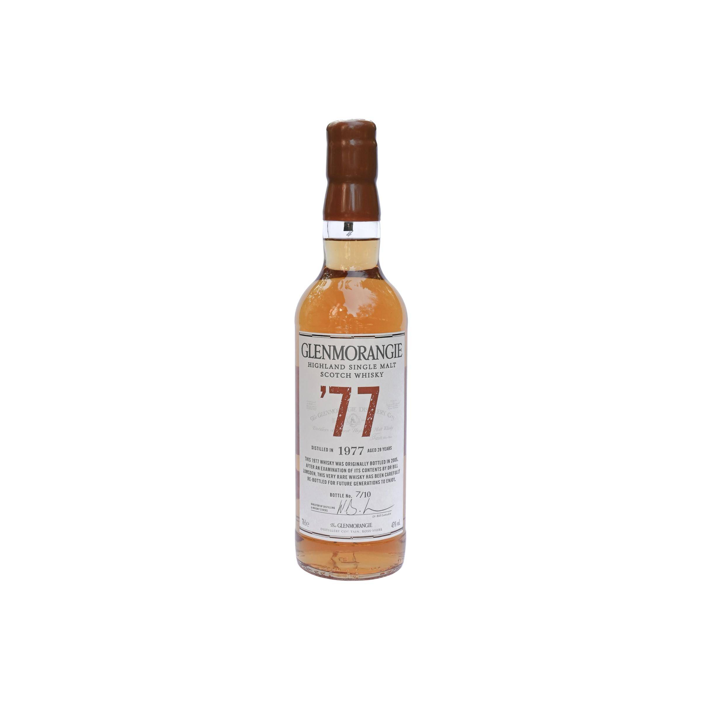 Glenmorangie 1977 28 Years Single Malt Whisky