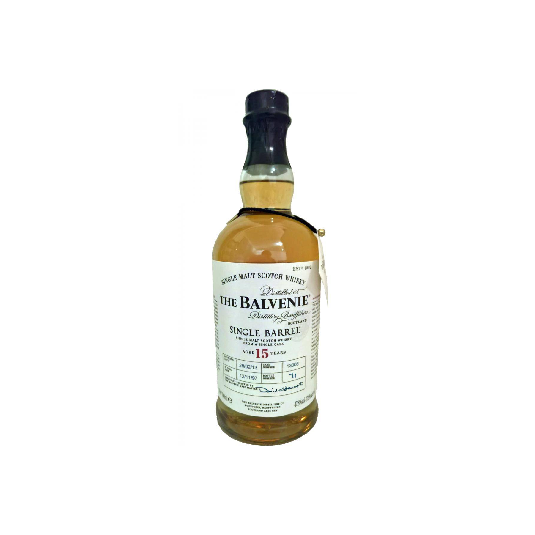 The Balvenie Single Cask 1997 15 Years Single Malt Whisky