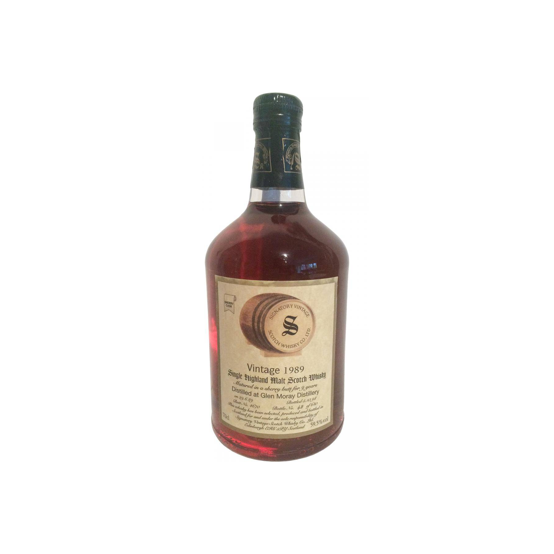 Glen Moray Vintage Collection - Dumpy 1989 9 Years Single Malt Whisky