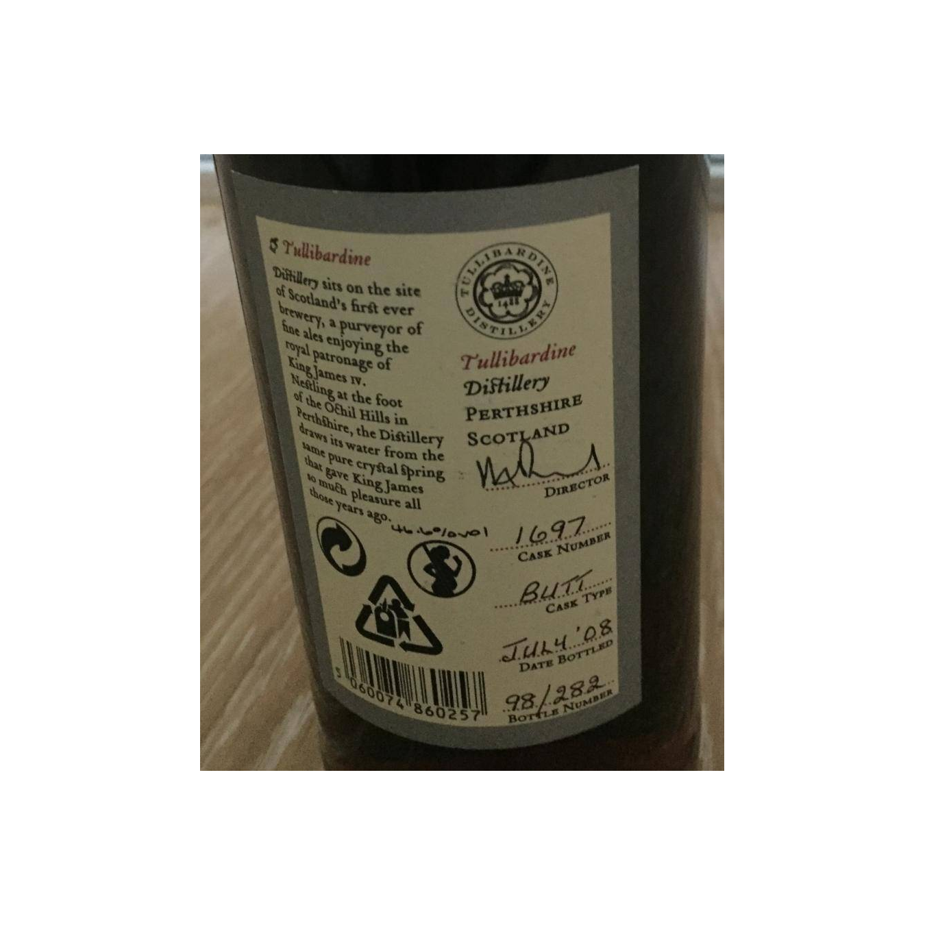 Tullibardine Cask Strength Collection 1966 42 Years Single Malt Whisky 3
