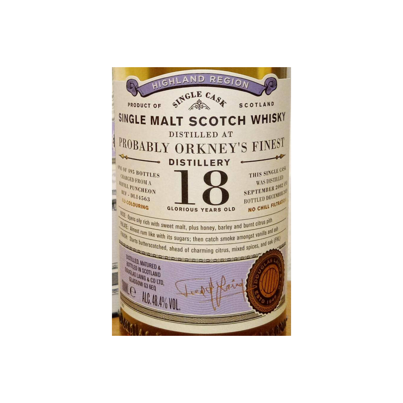 Douglas Laing Old Particular 2002 18 Years Single Malt Whisky 3