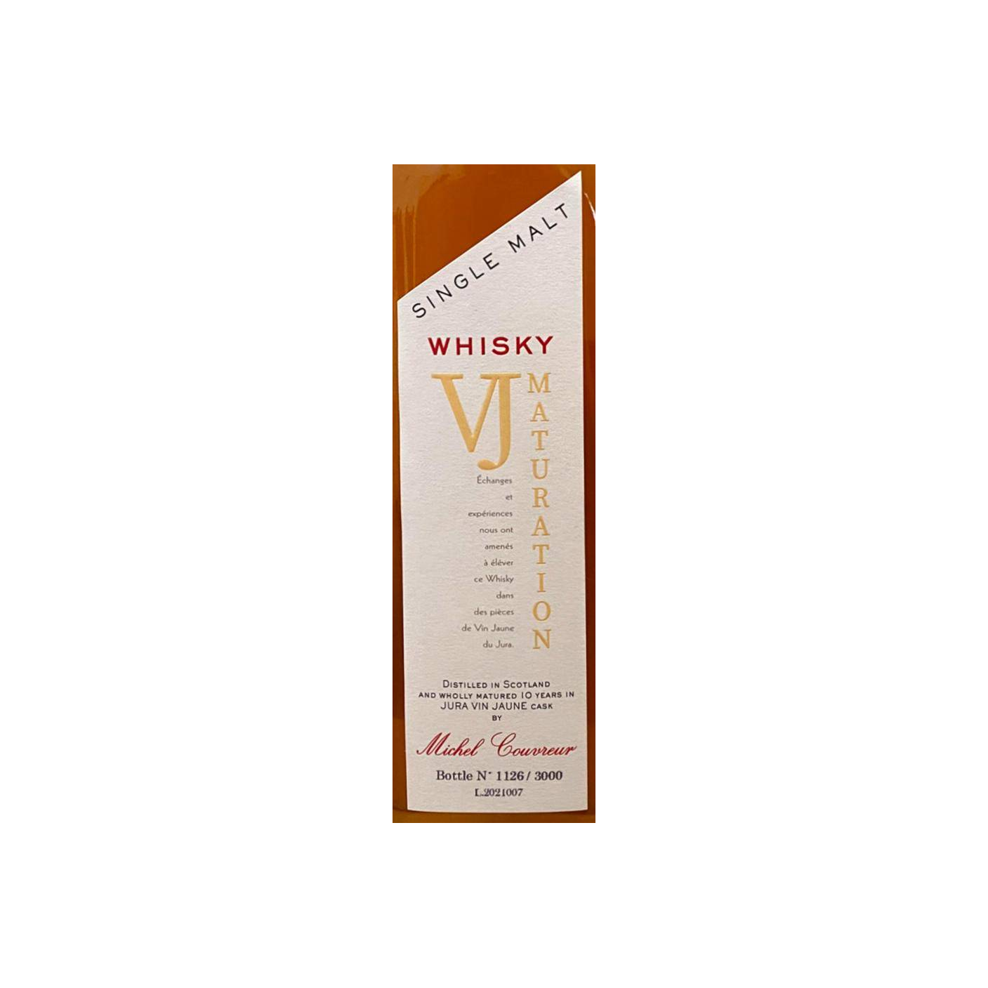 Michel Couvreur 2011 10 Years Single Malt Whisky 2