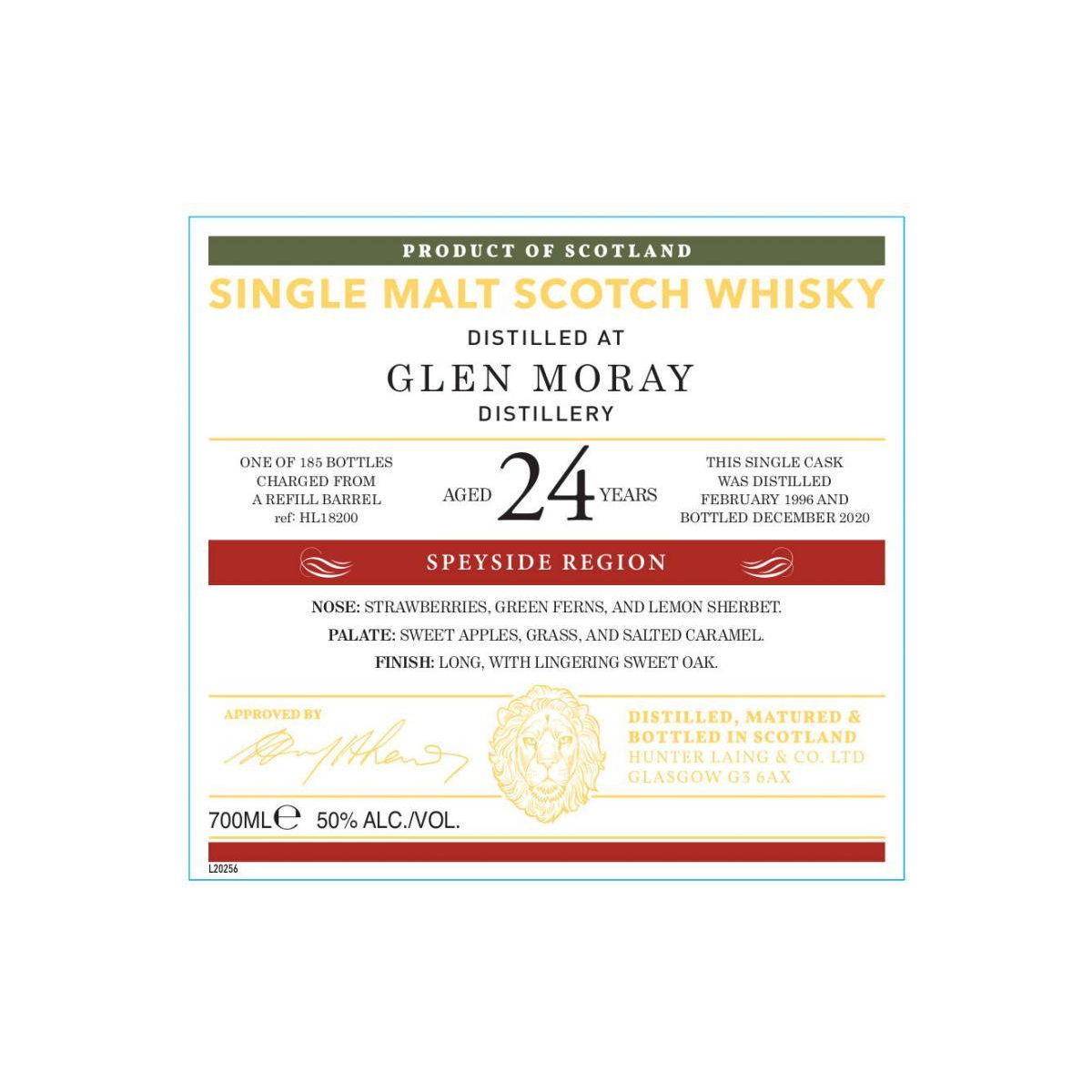 Glen Moray Old Malt Cask 1996 24 Years Single Malt Whisky 2