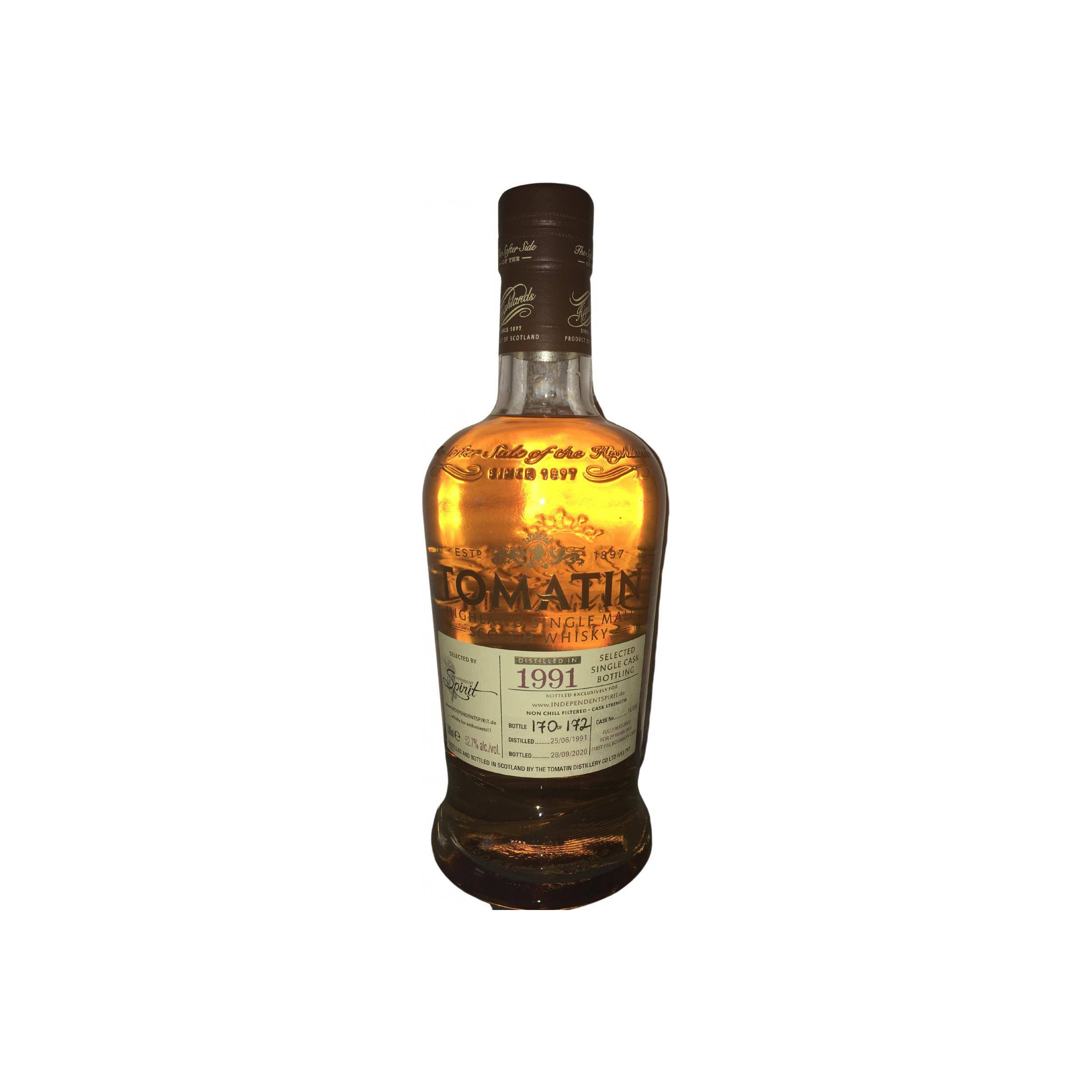Tomatin Single Cask 1991 29 Years Single Malt Whisky