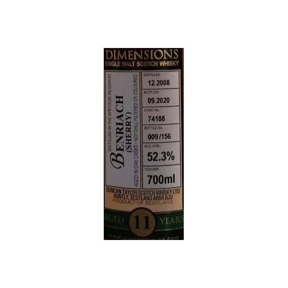 BenRiach Dimensions 2008 11 Years Single Malt Whisky 2