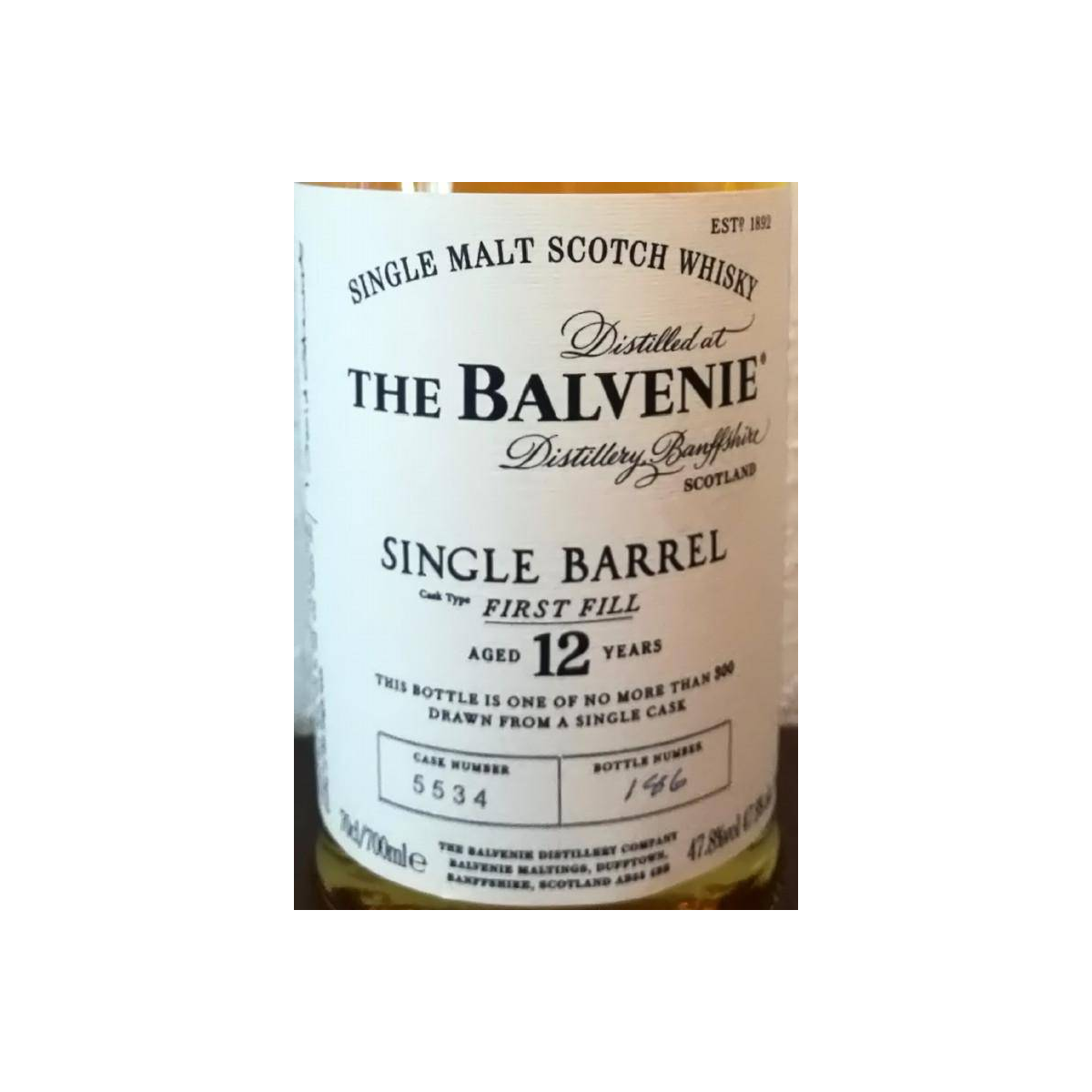 The Balvenie Single Cask 12 Years Single Malt Whisky 2