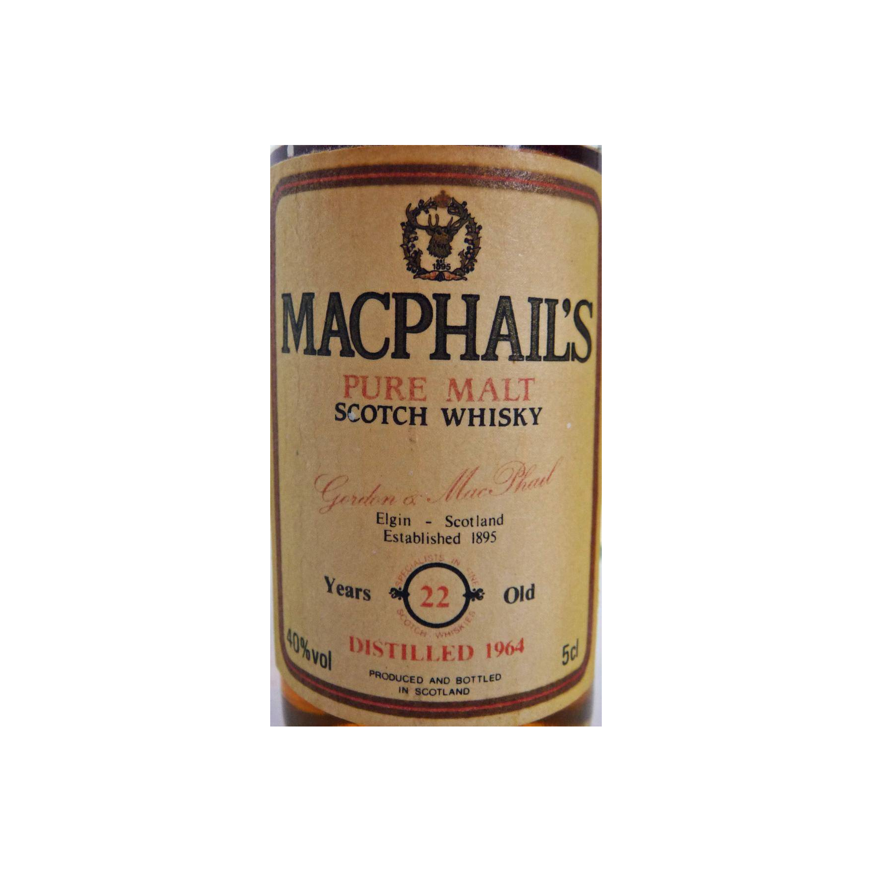 Gordon & MacPhail 1964 22 Years Single Malt Whisky 2