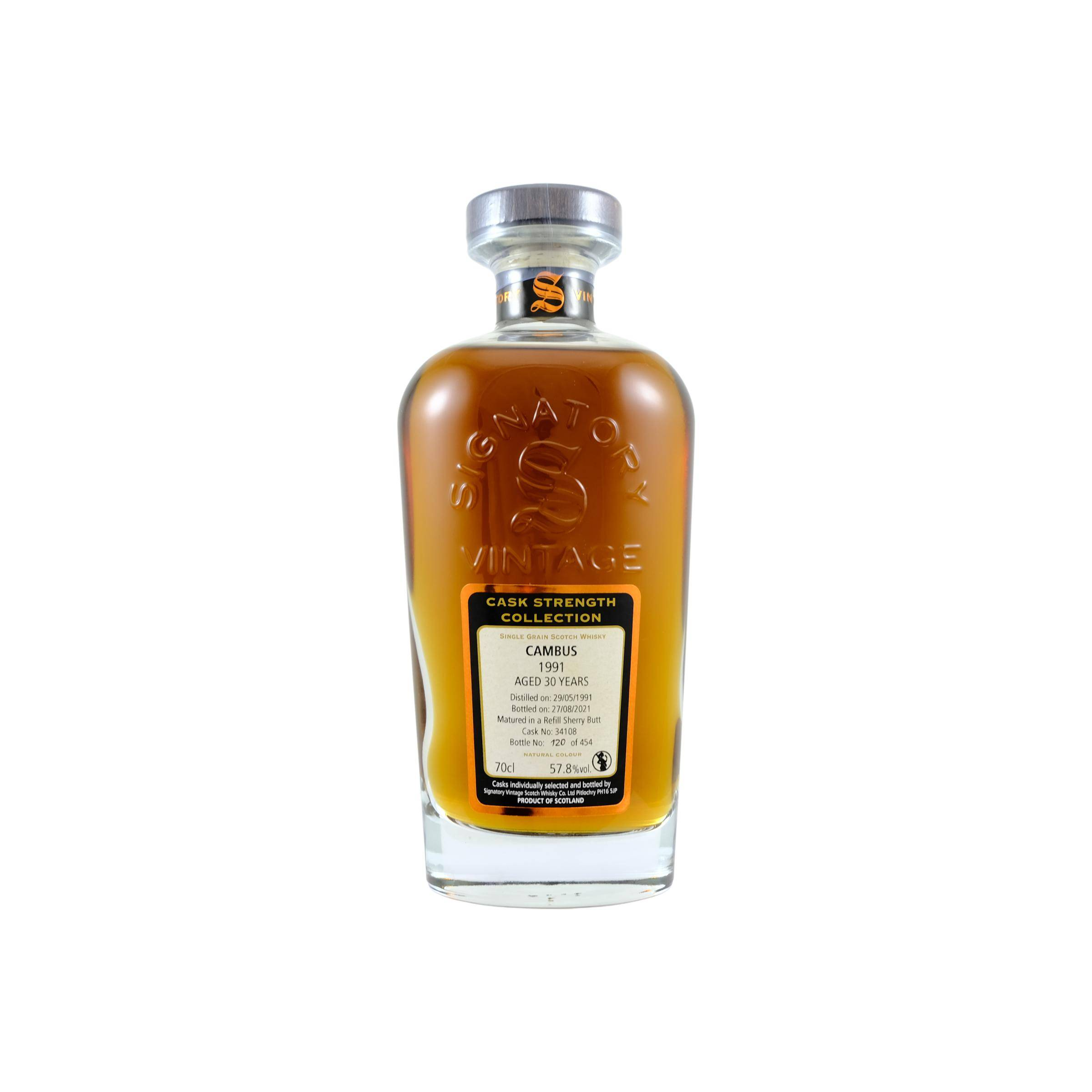 Cambus Cask Strength Collection 1991 30 Years Single Grain Whisky