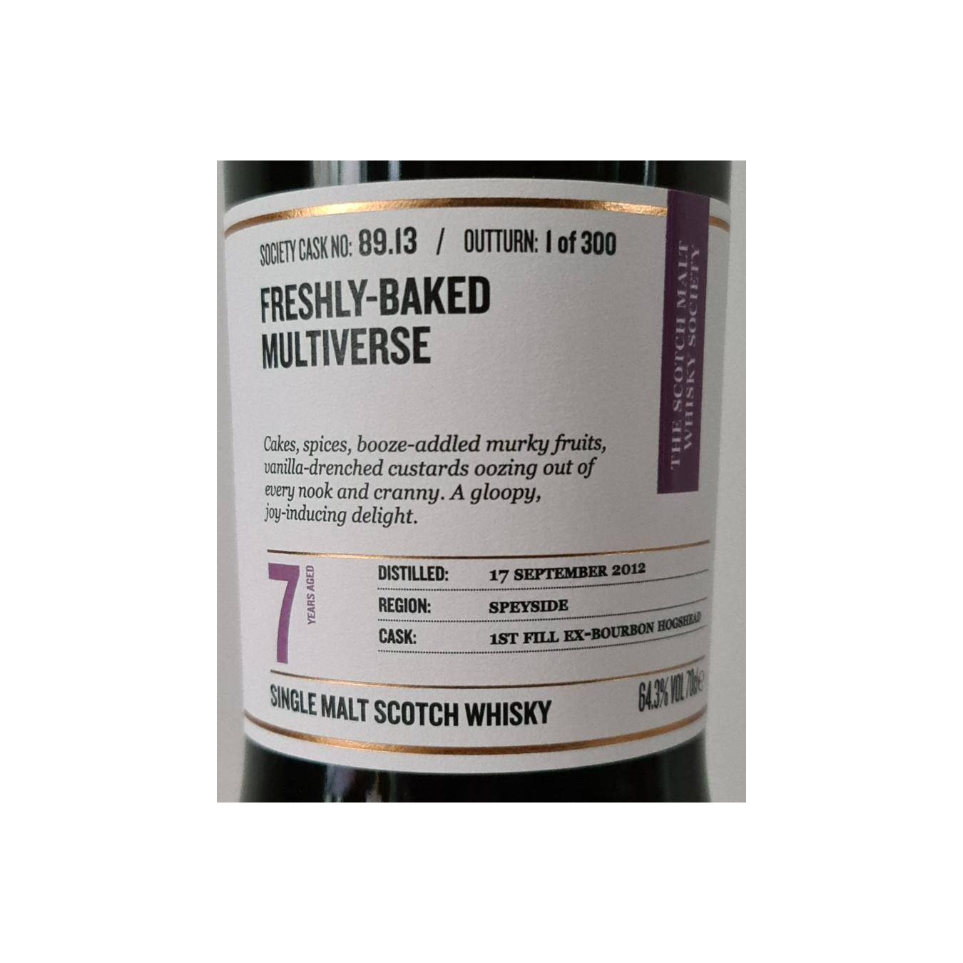 The Scotch Malt Whisky Society 2012 7 Years Single Malt Whisky 2