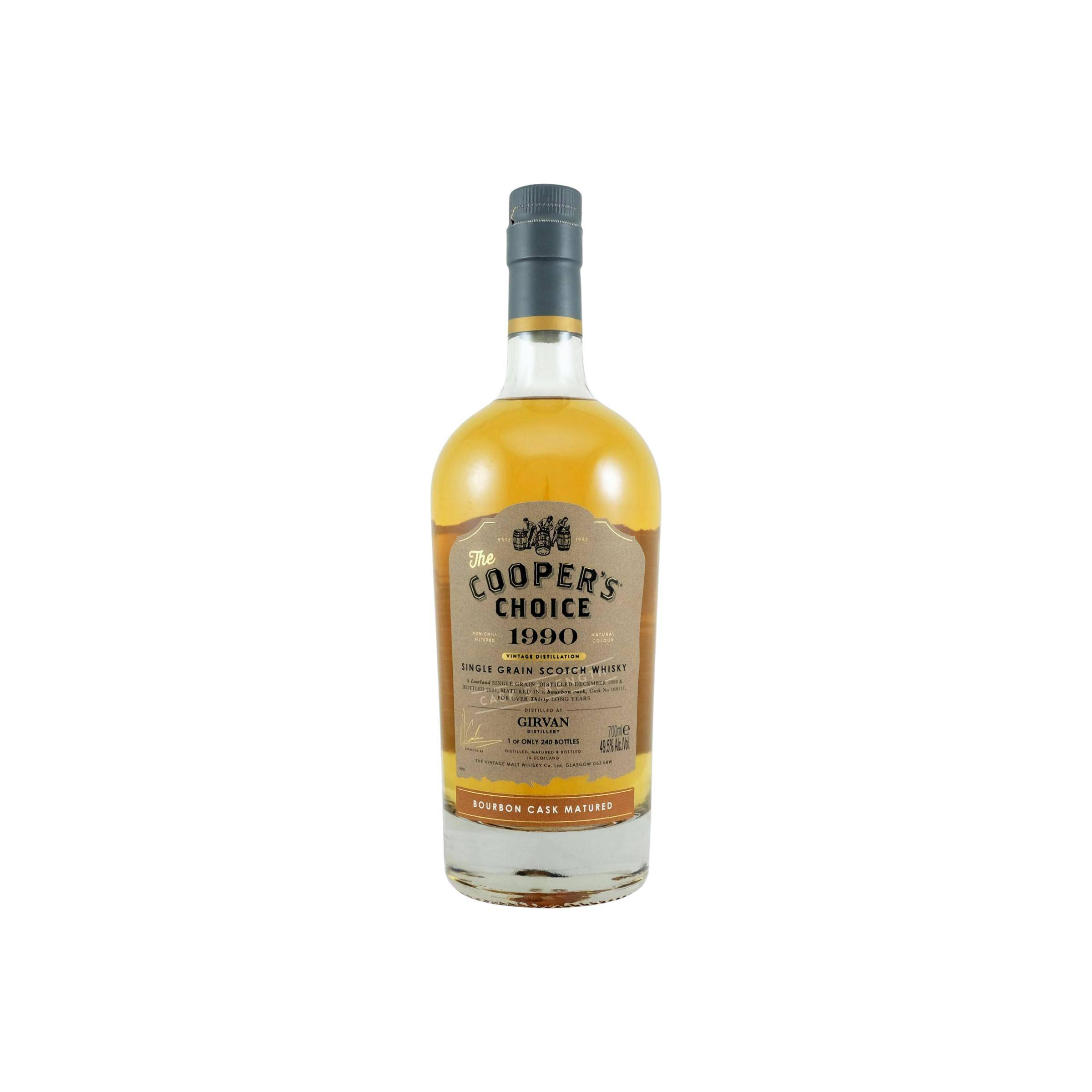 Girvan The Cooper's Choice 1990 30 Years Single Grain Whisky