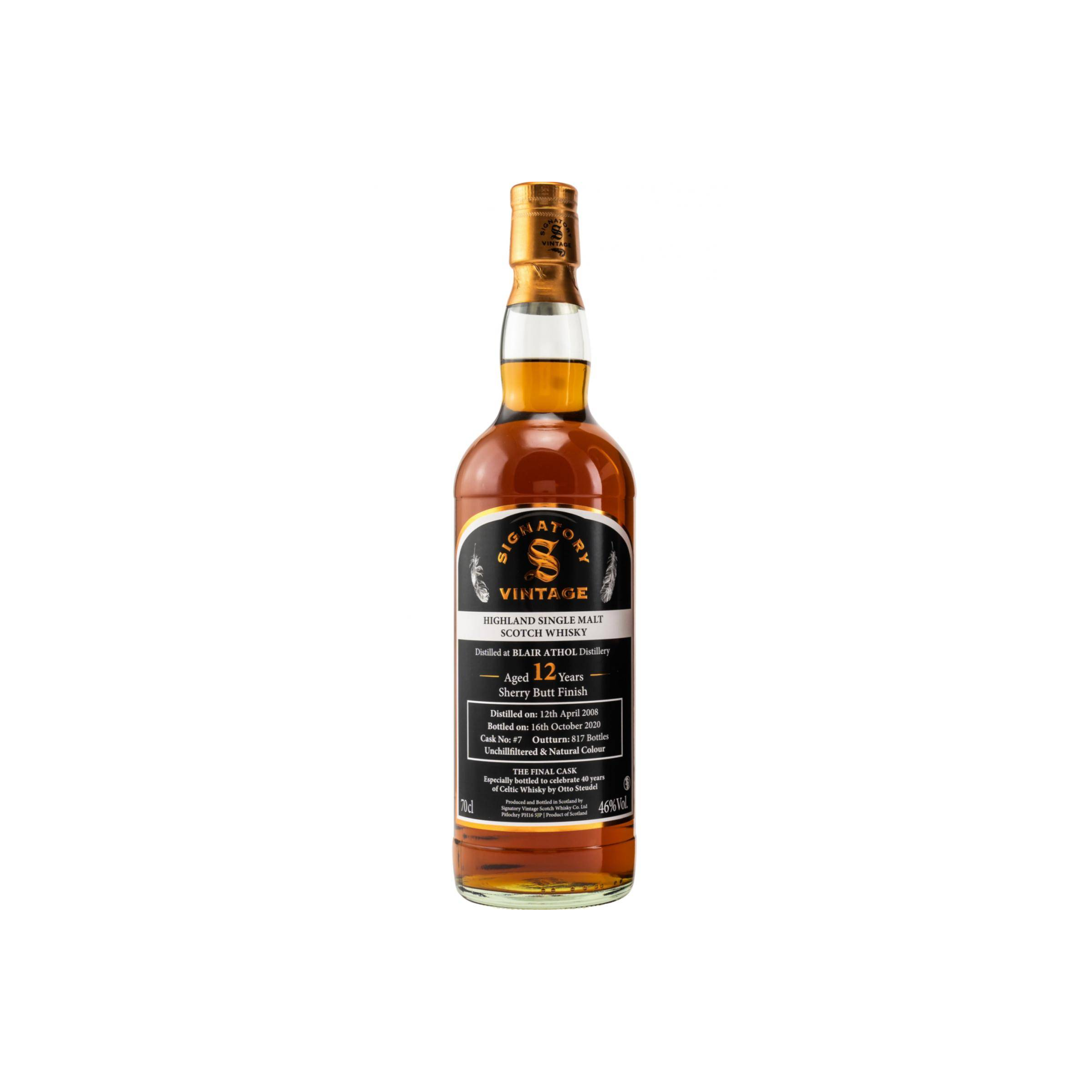 Blair Athol Vintage Collection 2008 12 Years Single Malt Whisky