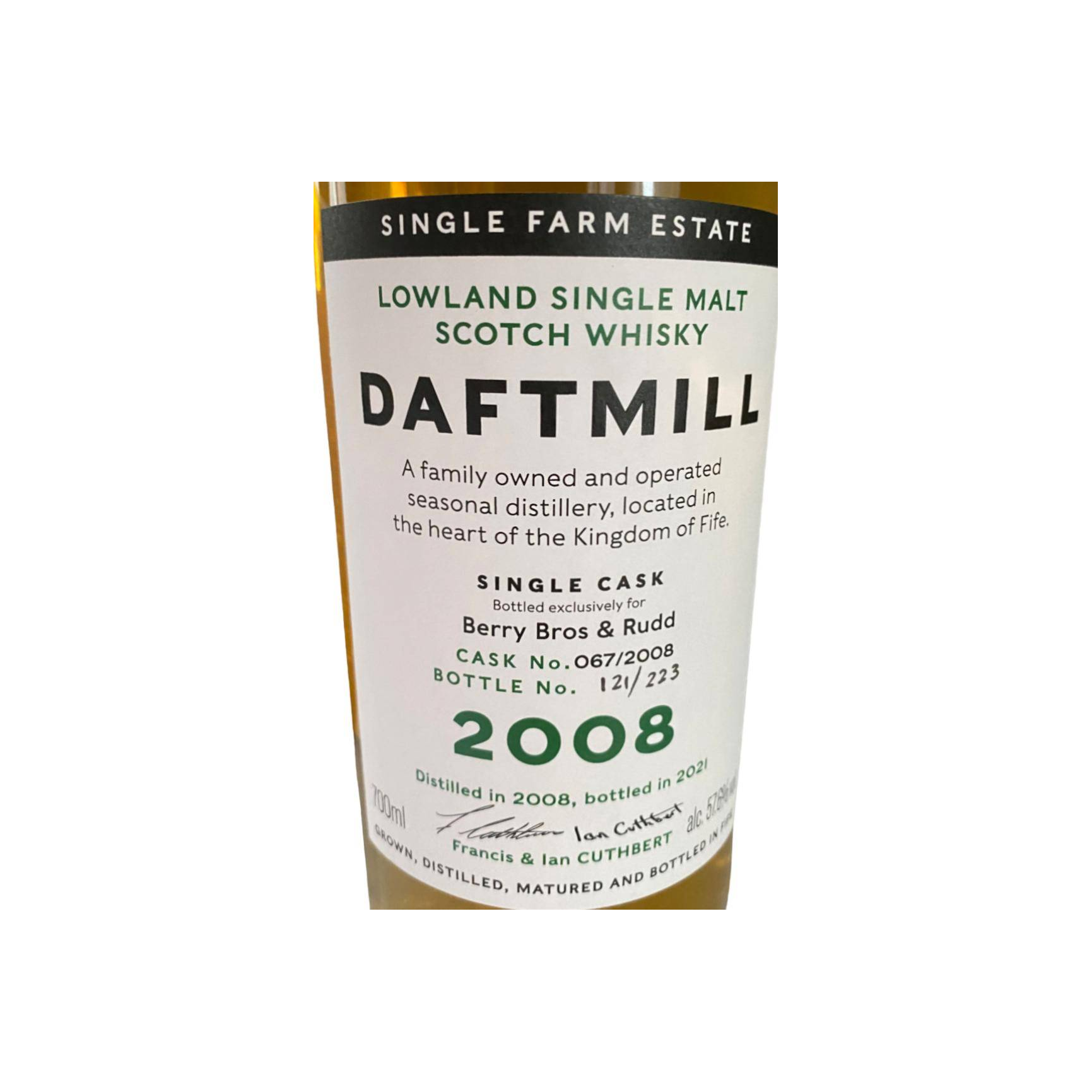 Daftmill Single Cask 2008 13 Years Single Malt Whisky 2