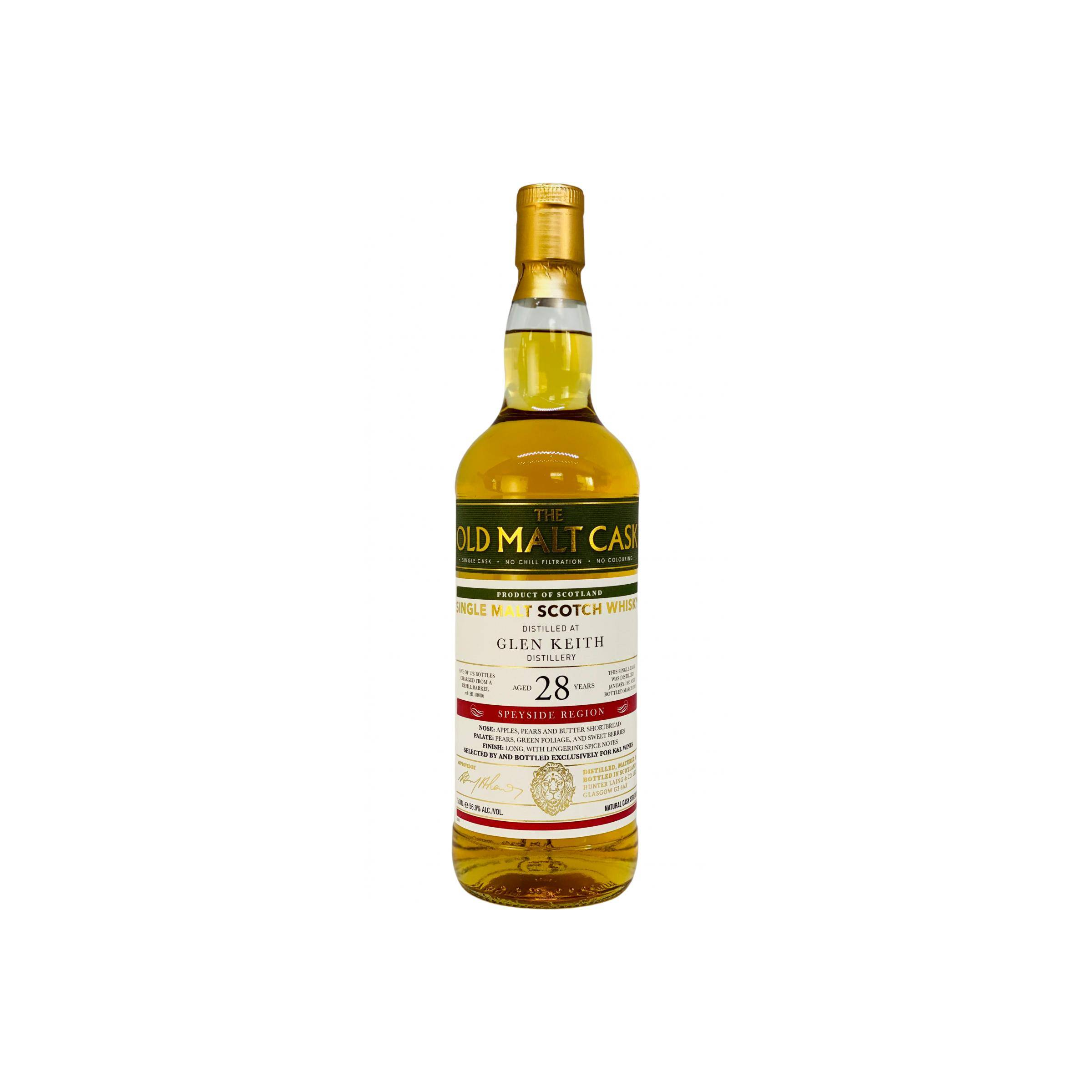 Glen Keith Old Malt Cask 1993 28 Years Single Malt Whisky