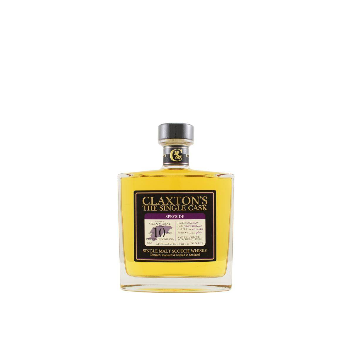 Glen Moray 2007 10 Years Single Malt Whisky