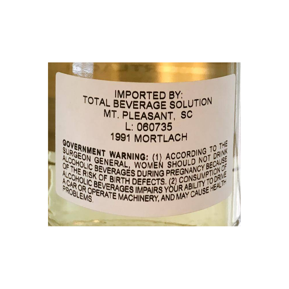 Mortlach Vintage Collection 1991 15 Years Single Malt Whisky 3