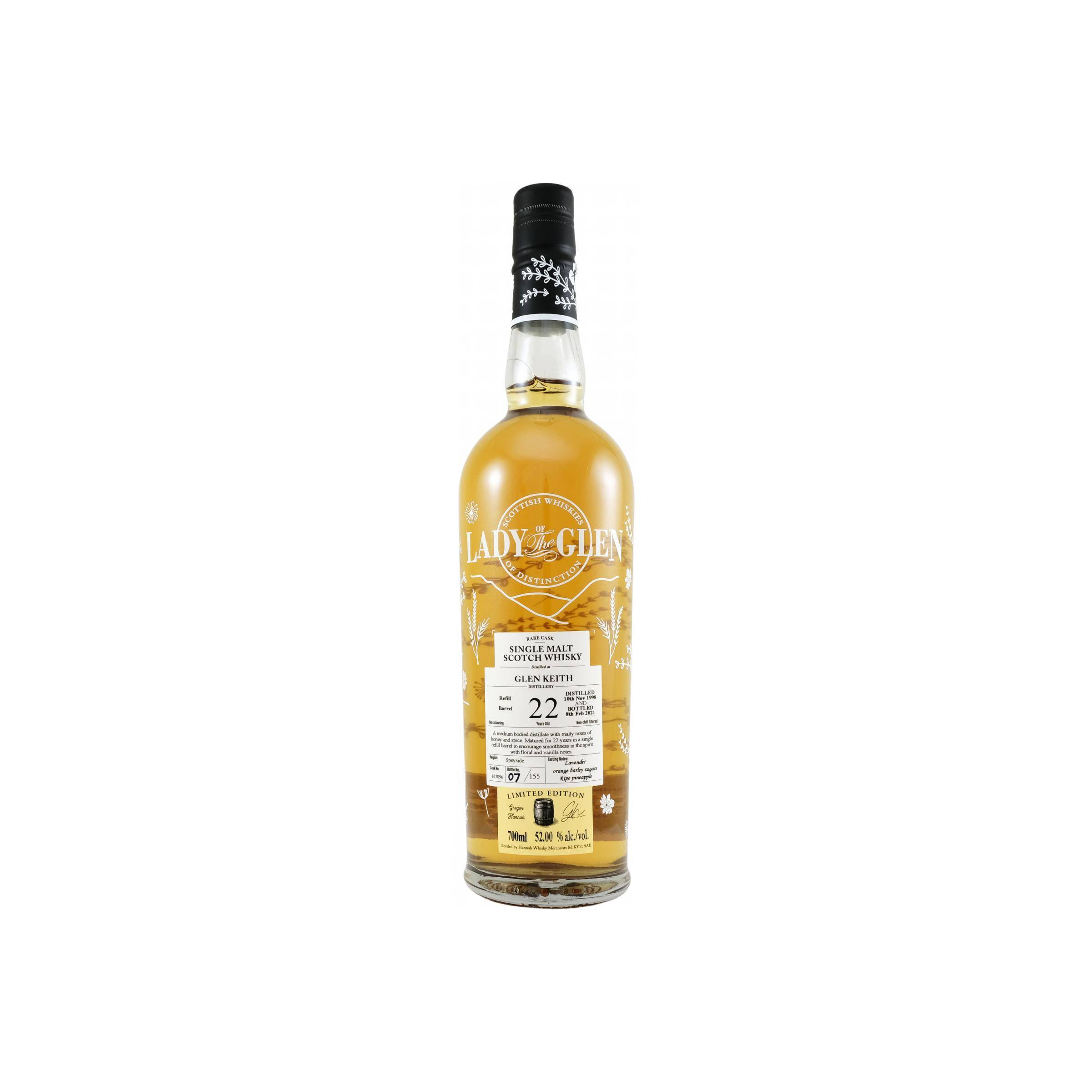 Glen Keith 1998 22 Years Single Malt Whisky