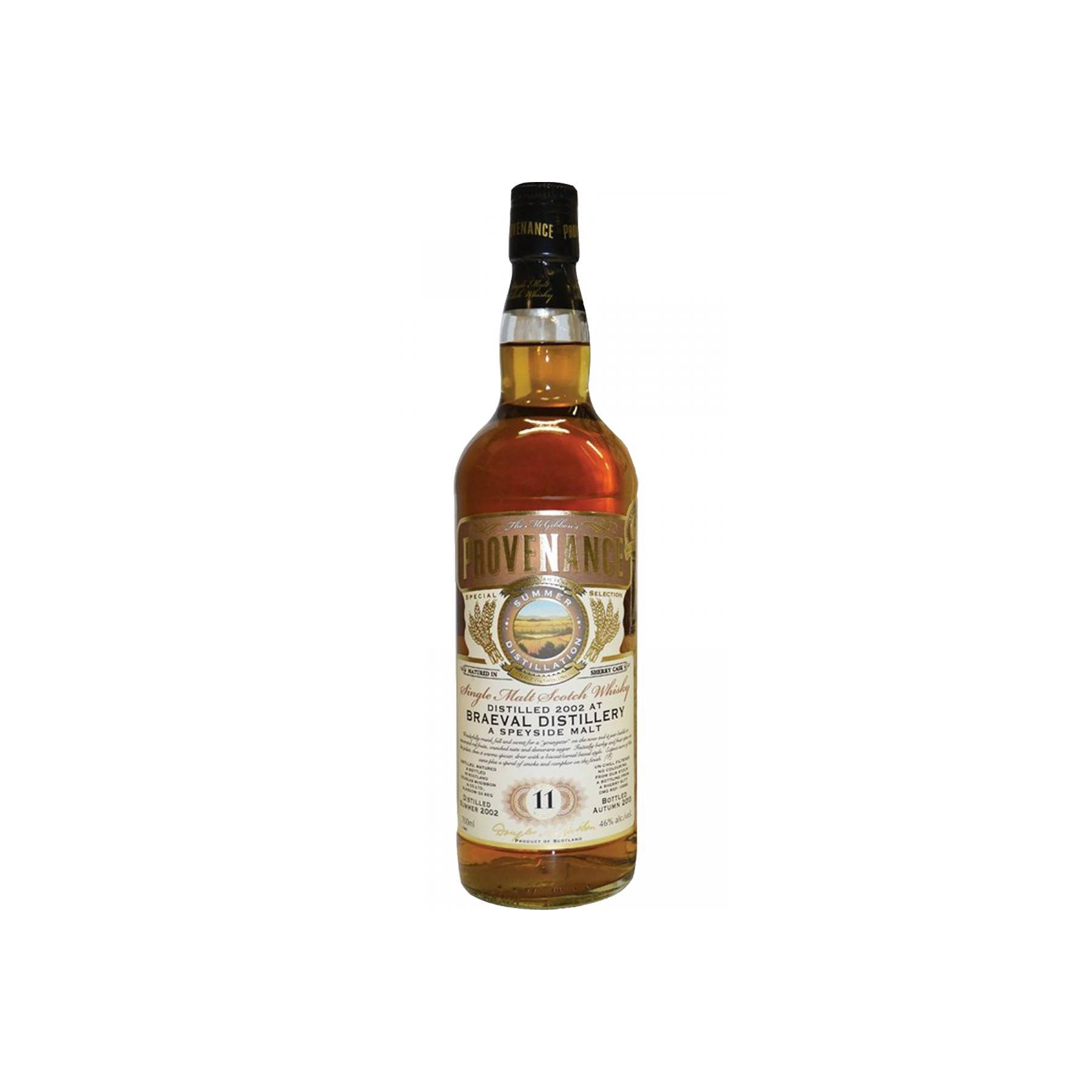 Braeval McGibbon's Provenance 2002 11 Years Single Malt Whisky