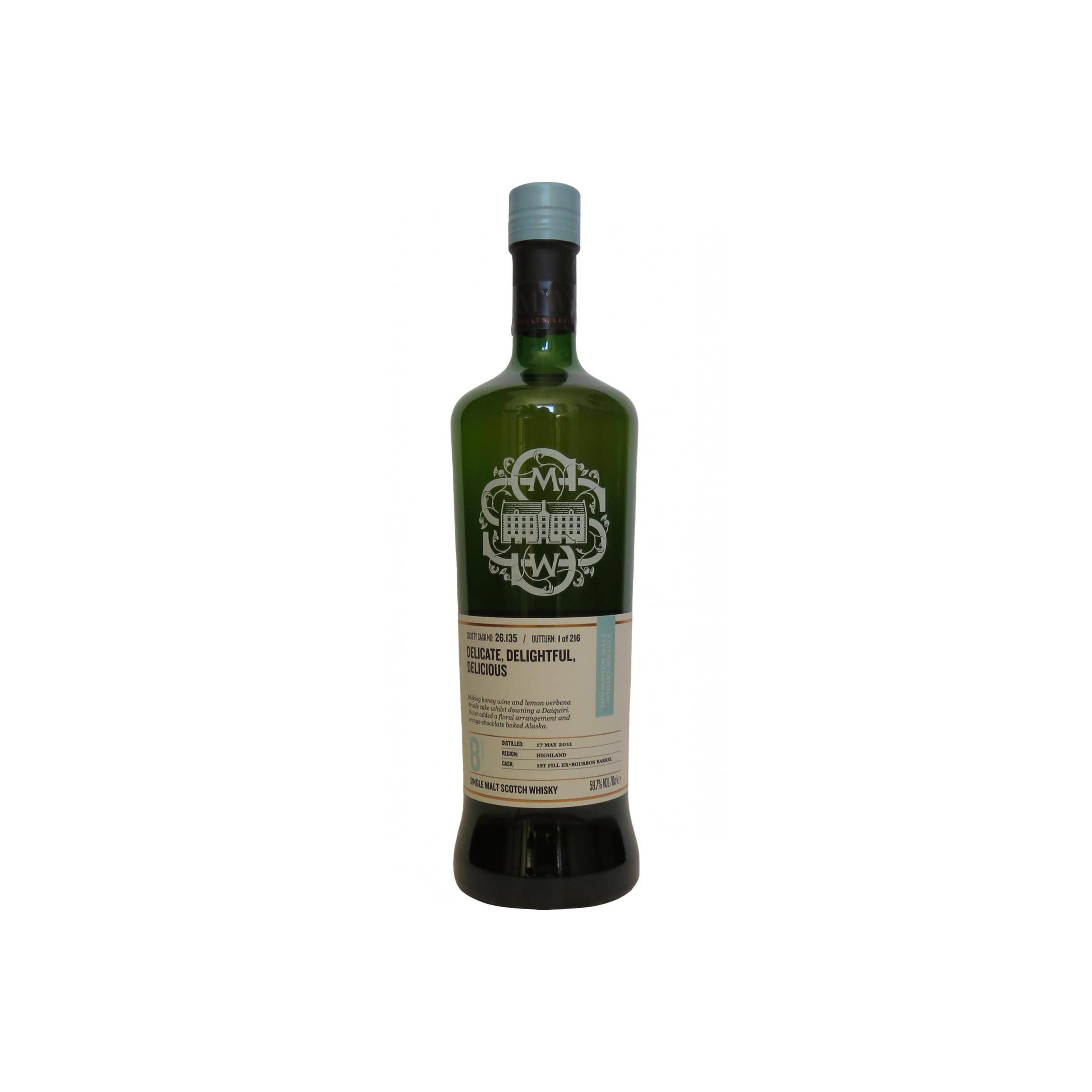 The Scotch Malt Whisky Society 2011 8 Years Single Malt Whisky