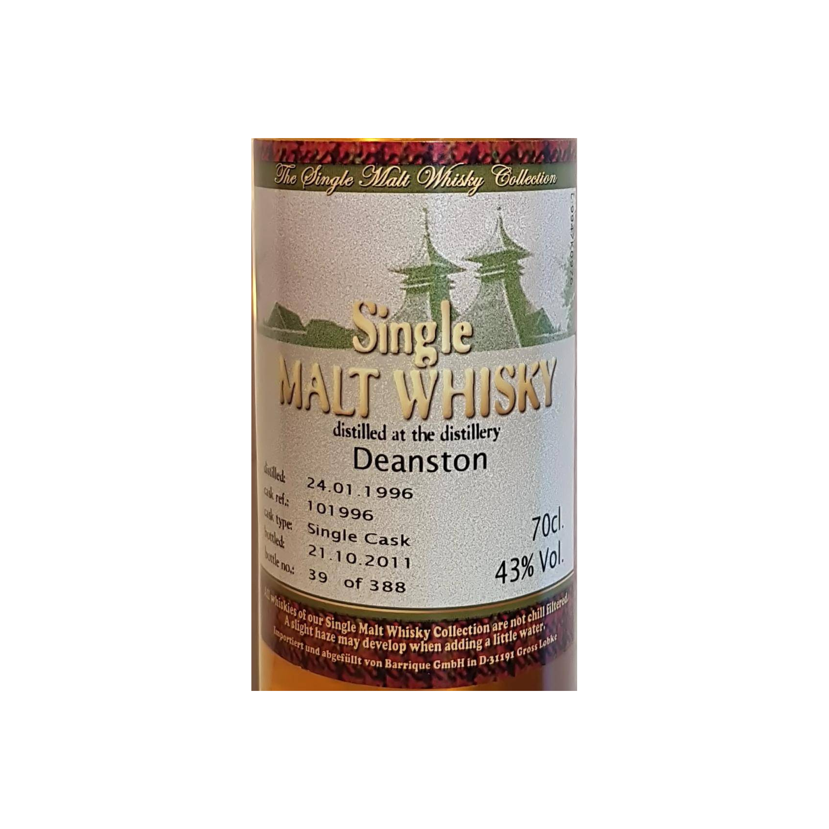 Deanston 1996 15 Years Single Malt Whisky 2