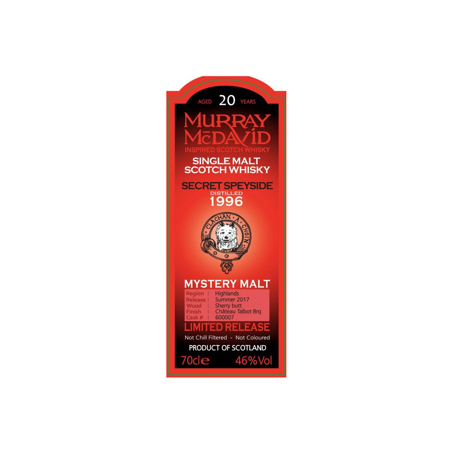 Murray McDavid 1996 20 Years Single Malt Whisky 2