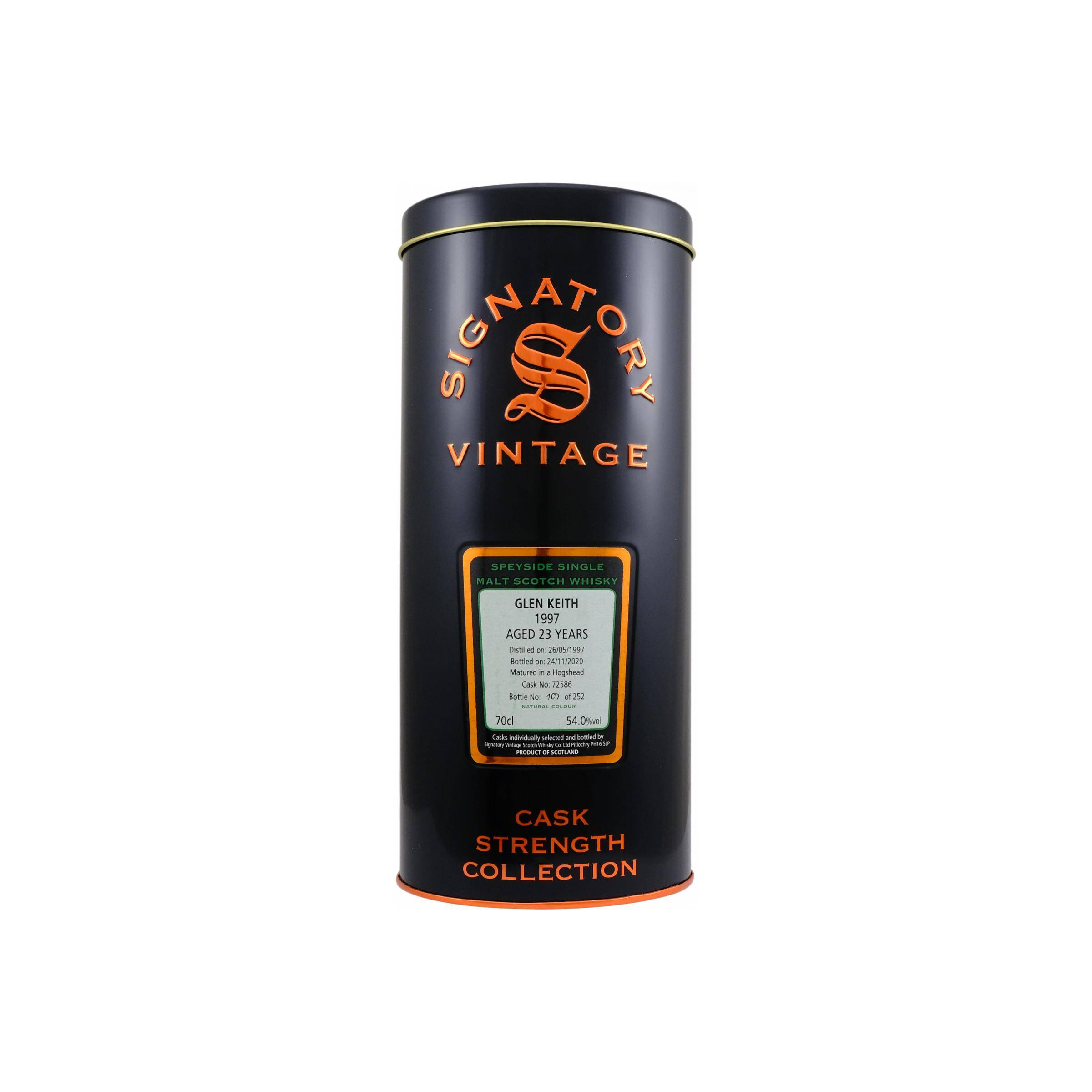 Glen Keith Cask Strength Collection 1997 23 Years Single Malt Whisky 2