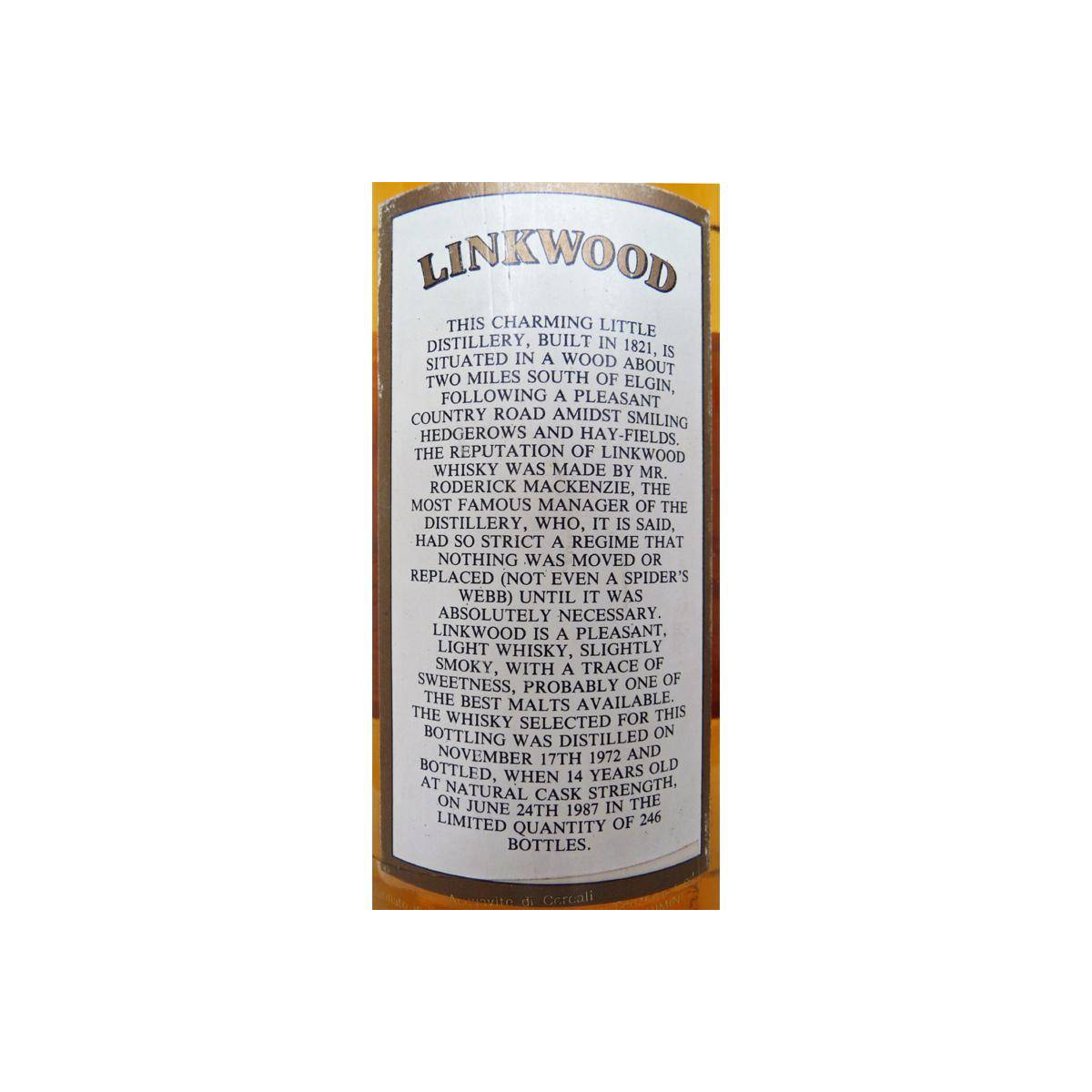 Linkwood 1972 14 Years Single Malt Whisky 3