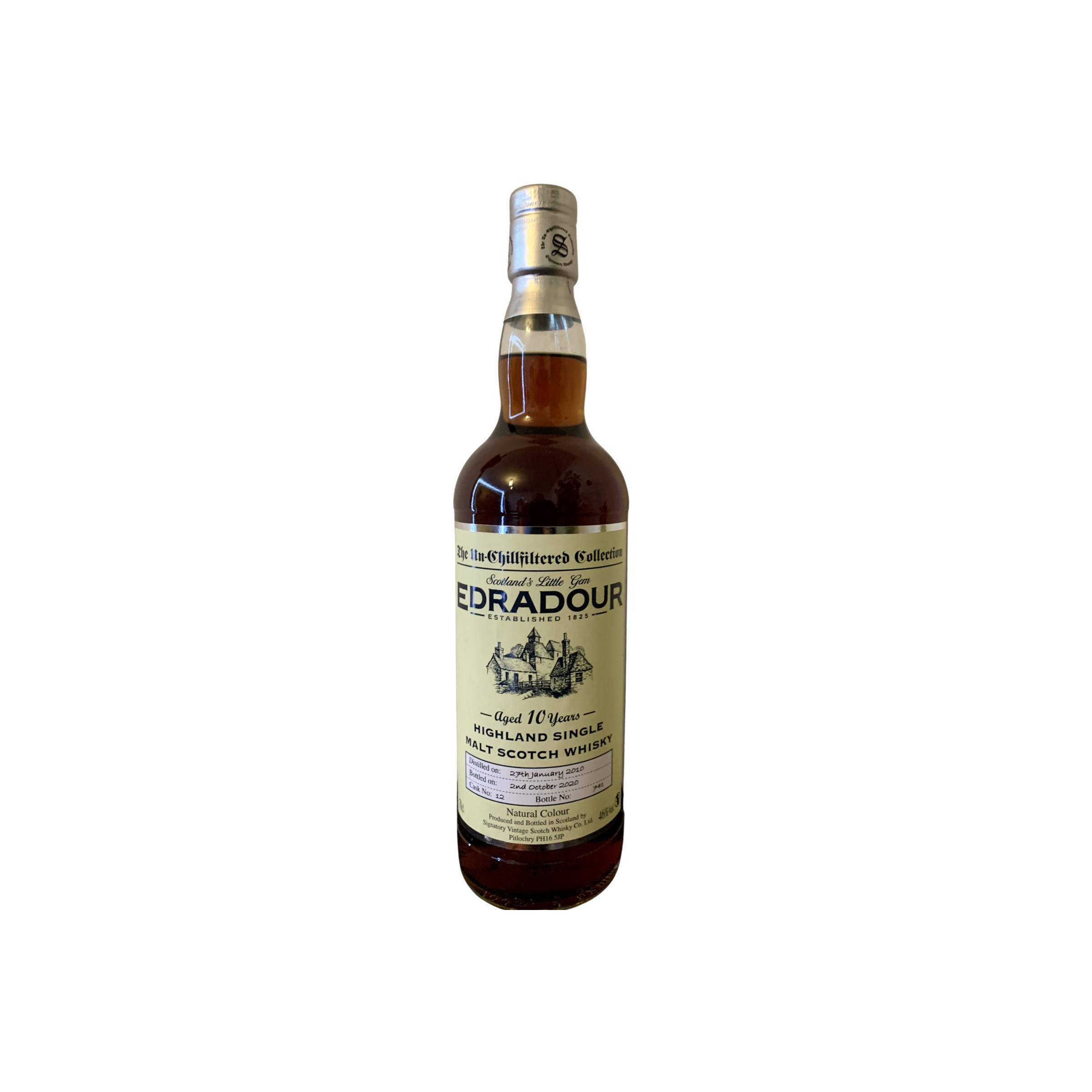 Edradour The Un-Chillfiltered Collection 2010 10 Years Single Malt Whisky