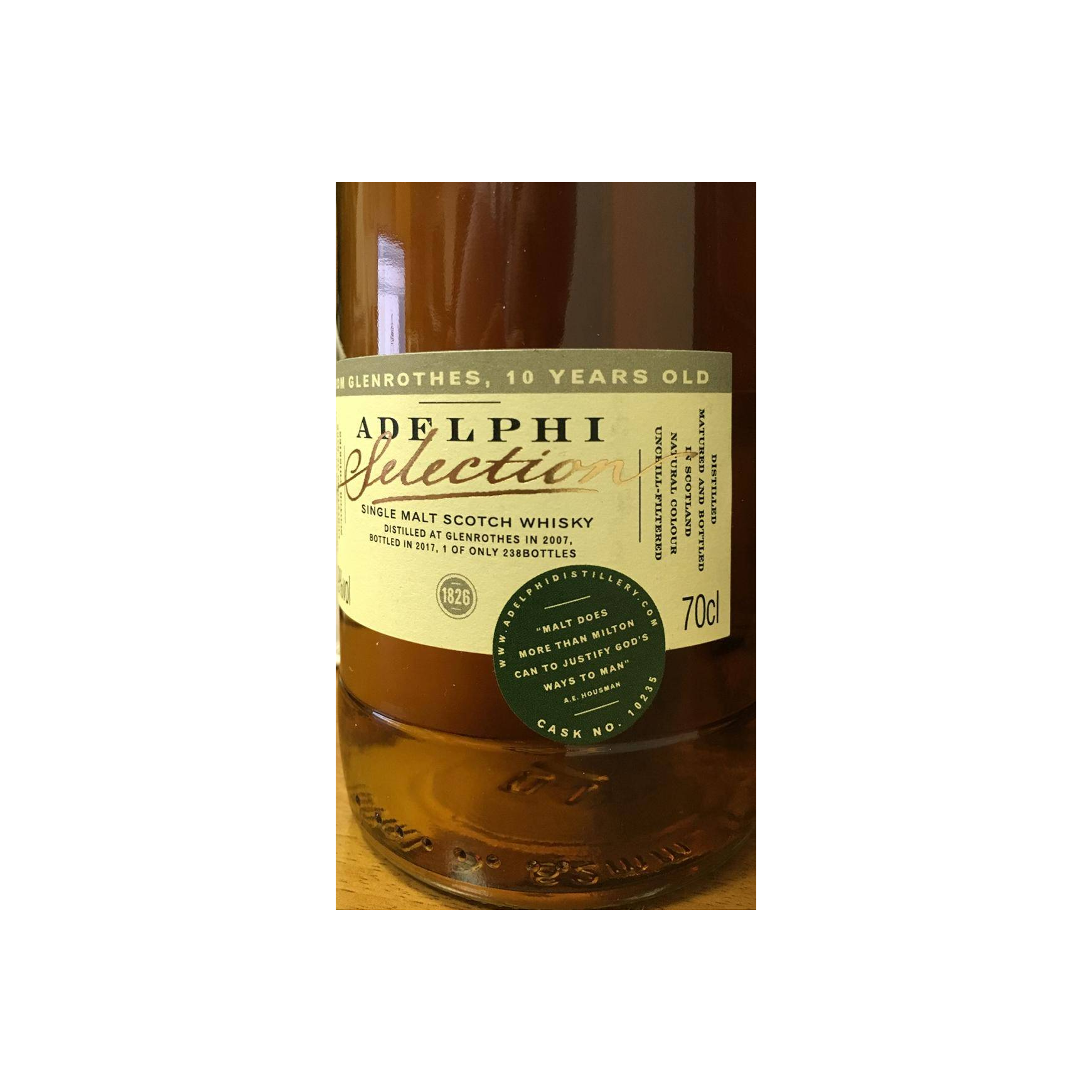 The Glenrothes Limited Edition 2007 10 Years Single Malt Whisky 2