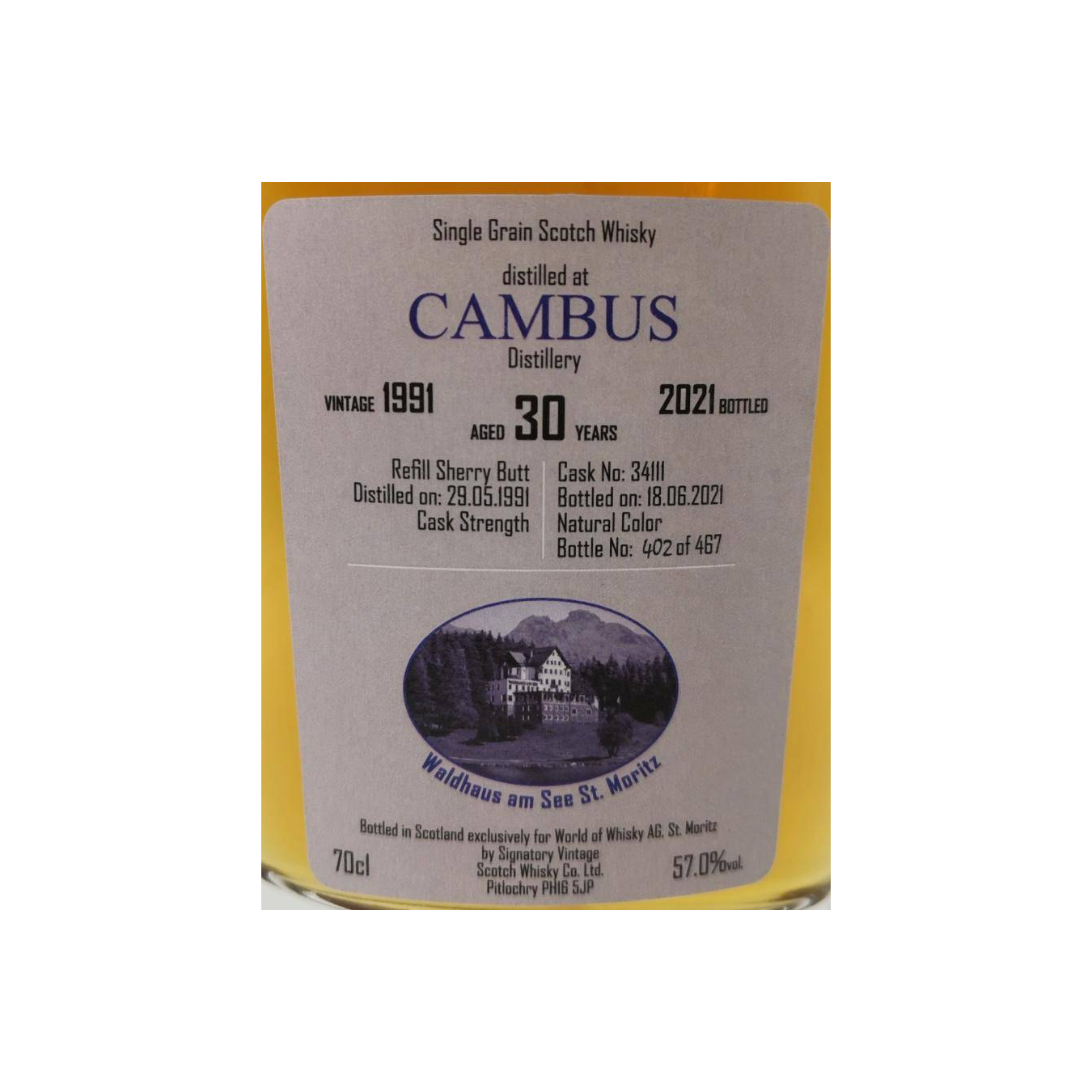Cambus Cask Strength Collection 1991 30 Years Single Grain Whisky 3