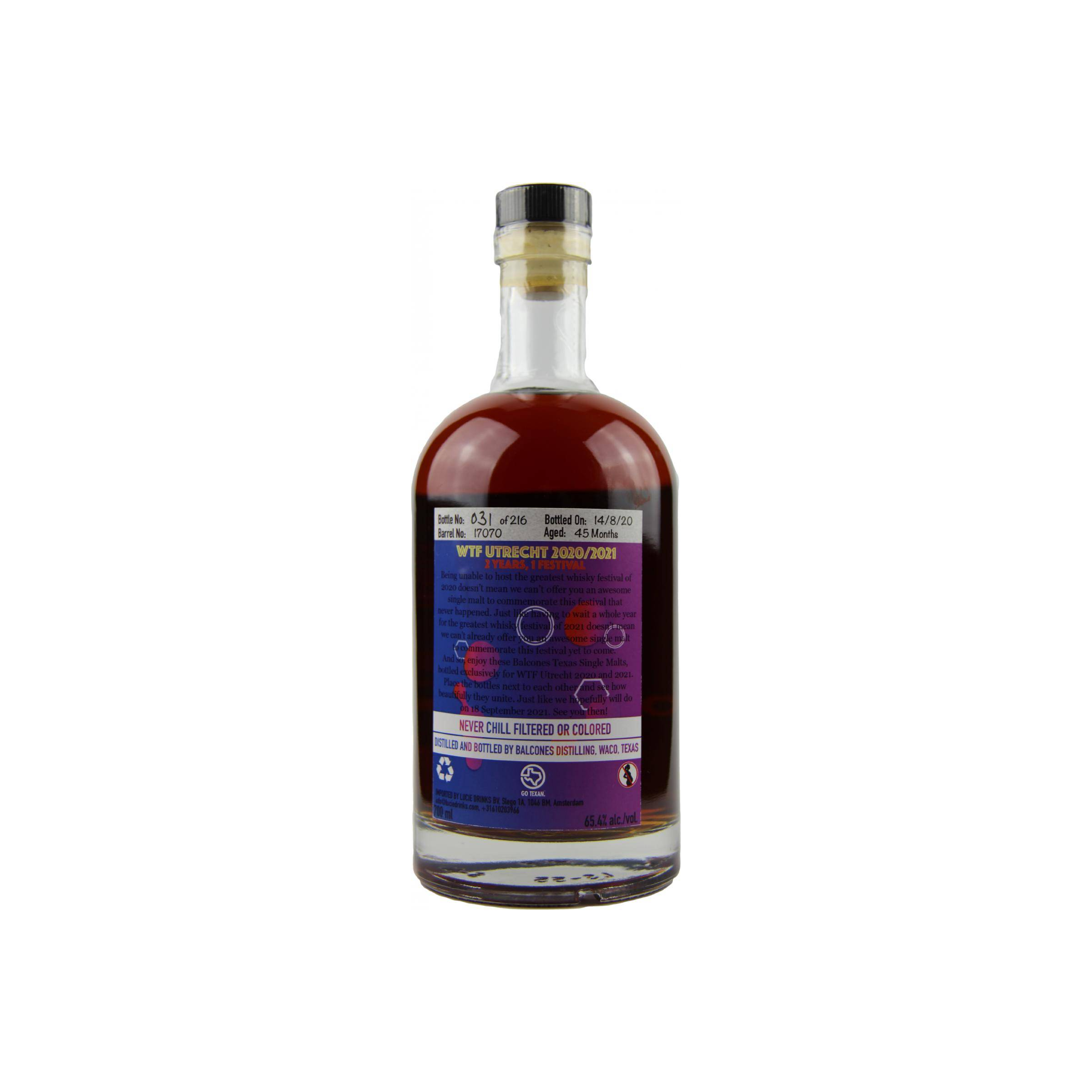 Balcones 3 Years Single Malt Whisky 2